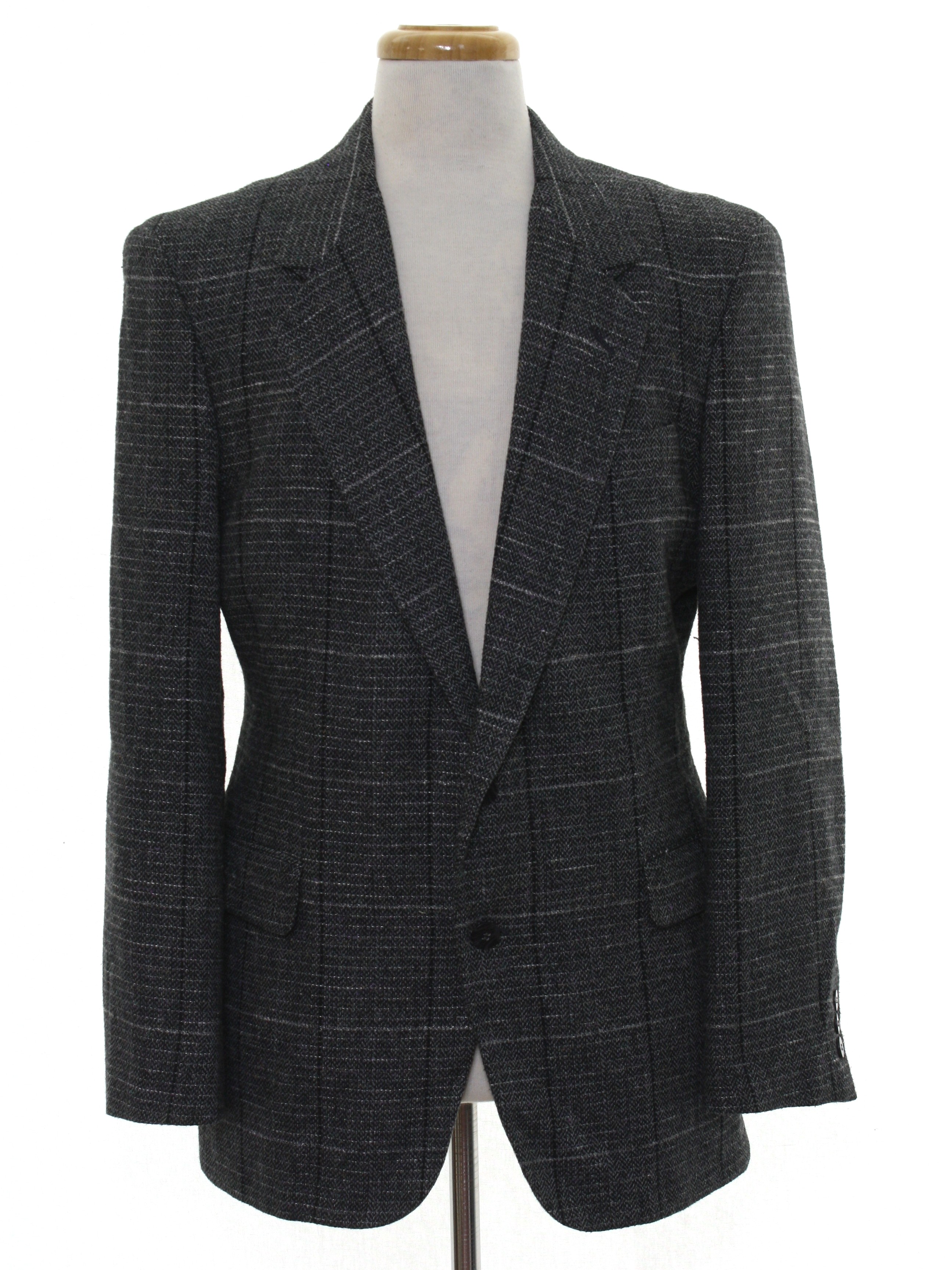 1980's Jacket (Dellacourt): 80s -Dellacourt- Mens black, grey, light ...