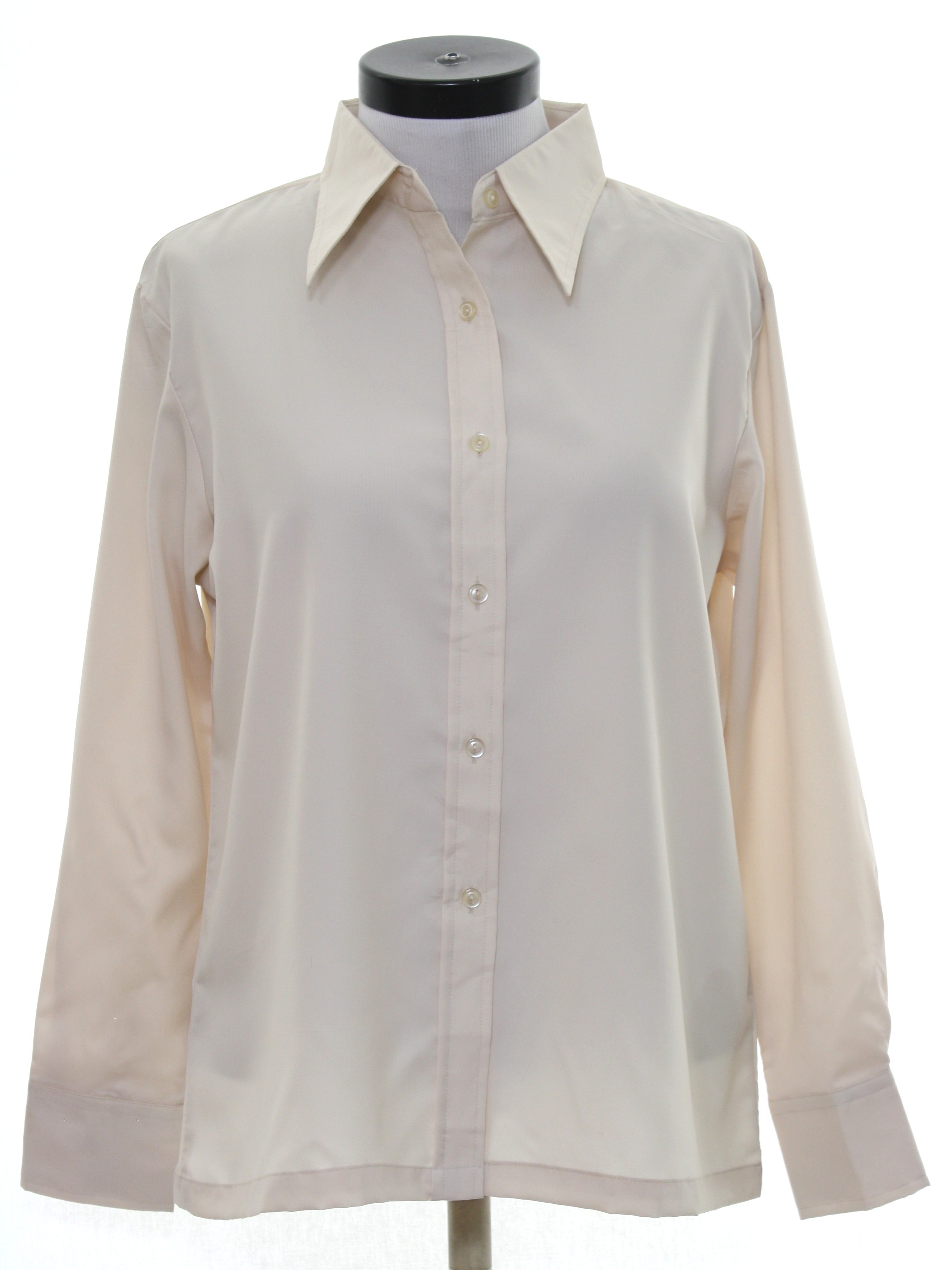 Vintage In Trends Seventies Disco Shirt: 70s -In Trends- Womens cream ...