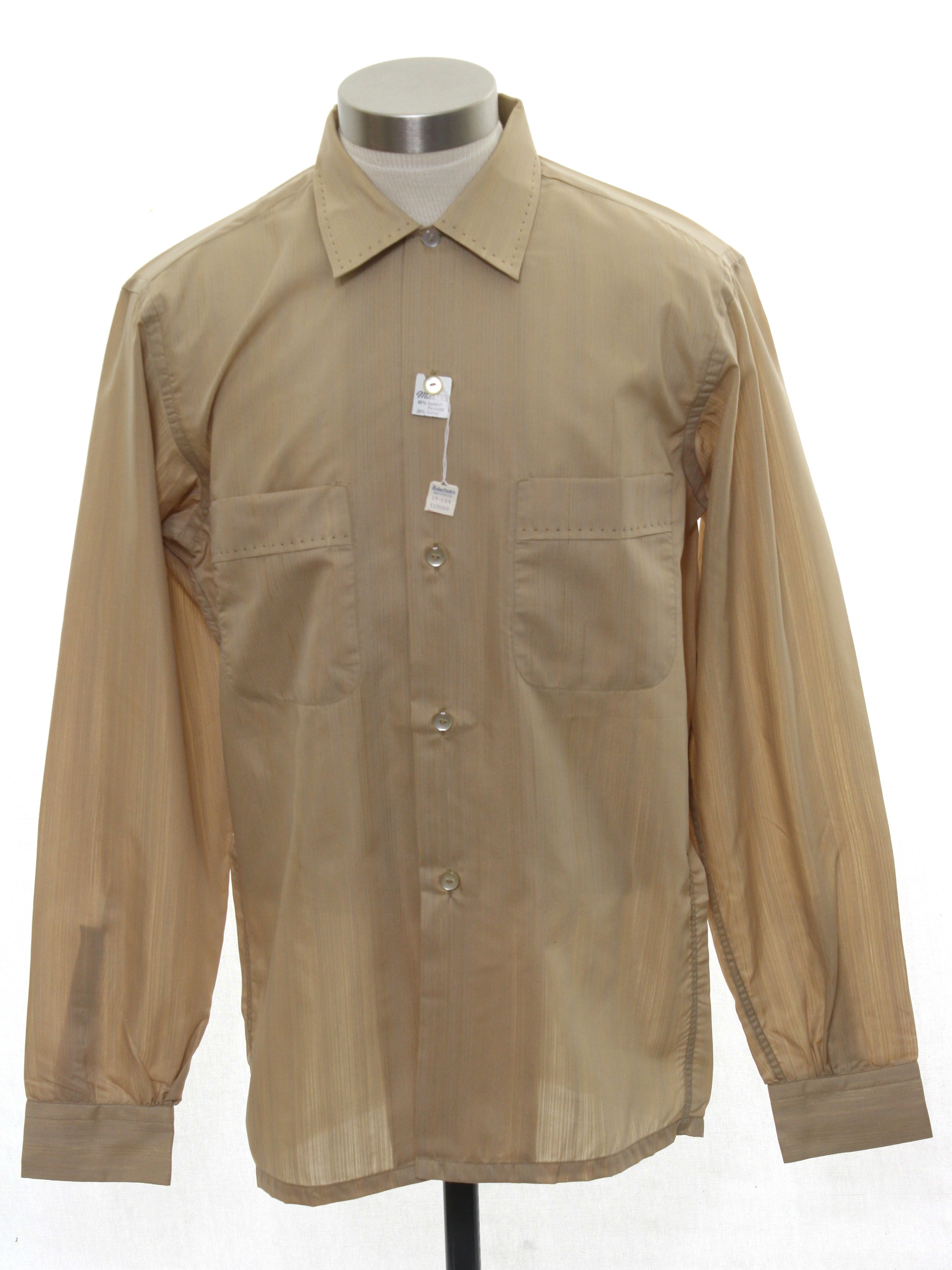 Vintage 1960's Shirt: Early 60s -Mark Vii Casualwear- Mens heather ...