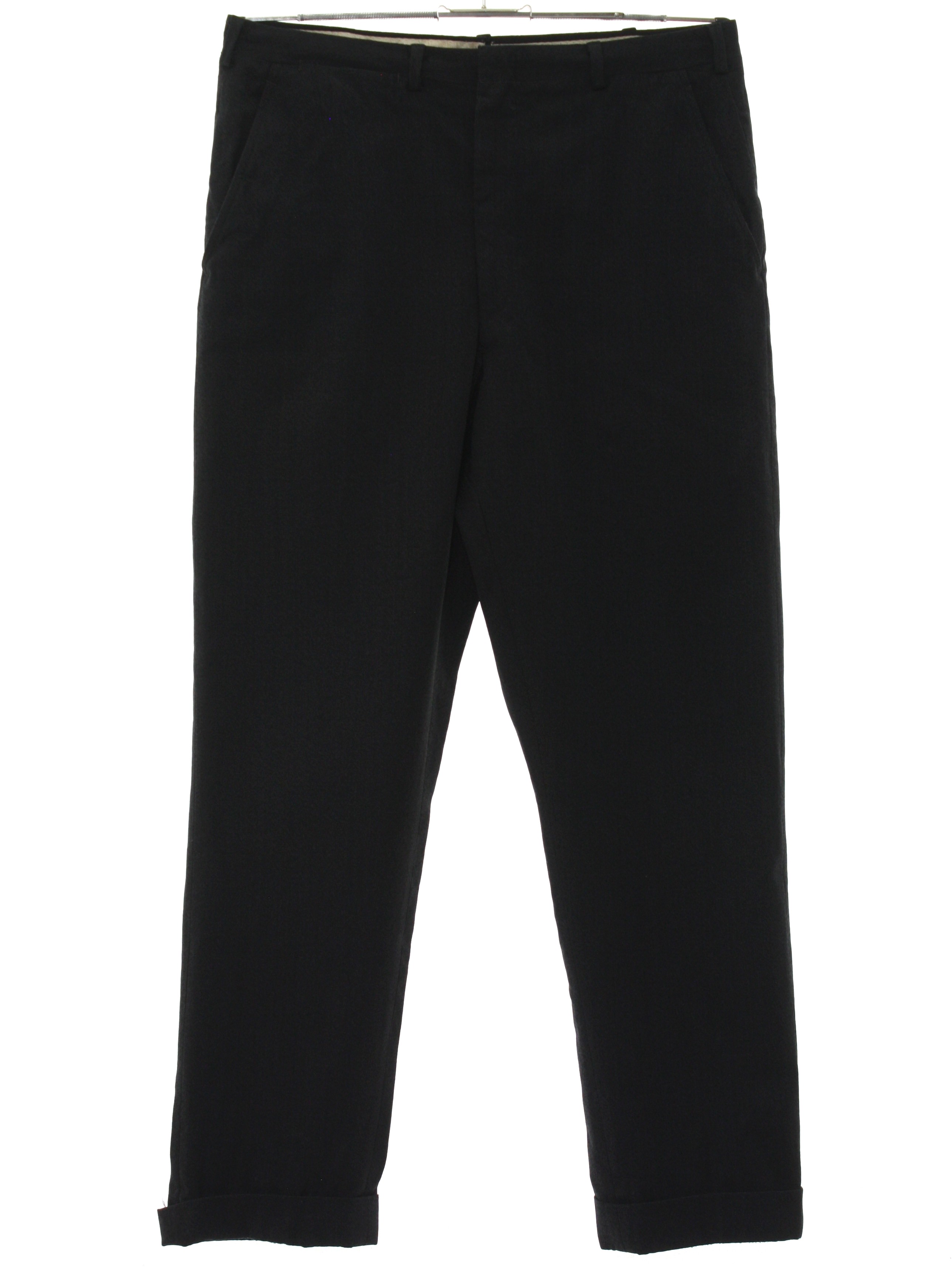 Retro 50s Pants (Missing Label) : 50s -Missing Label- Mens black and ...