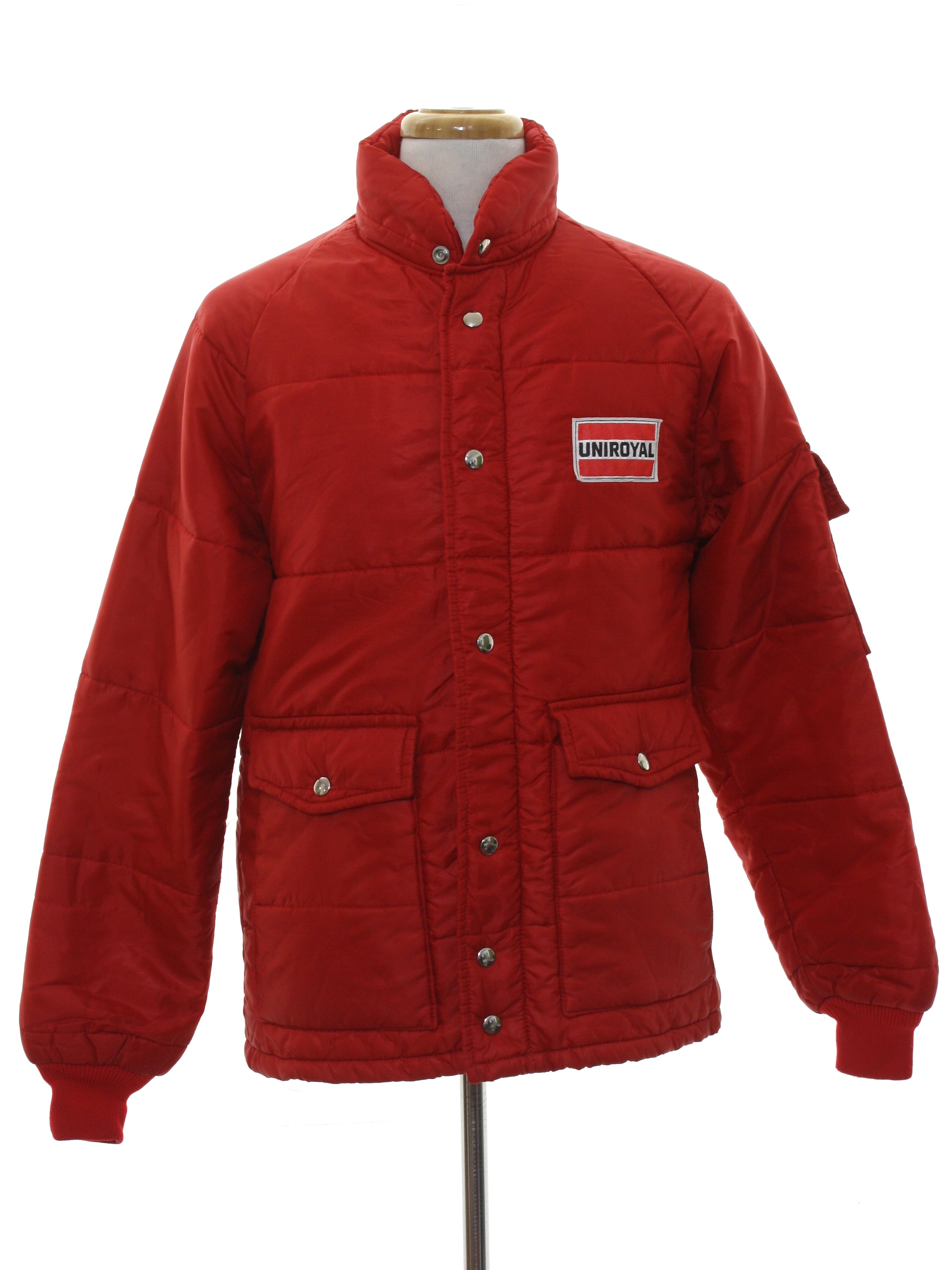 1980's Retro Jacket: 80s -Swingster- Mens red background nylon ...