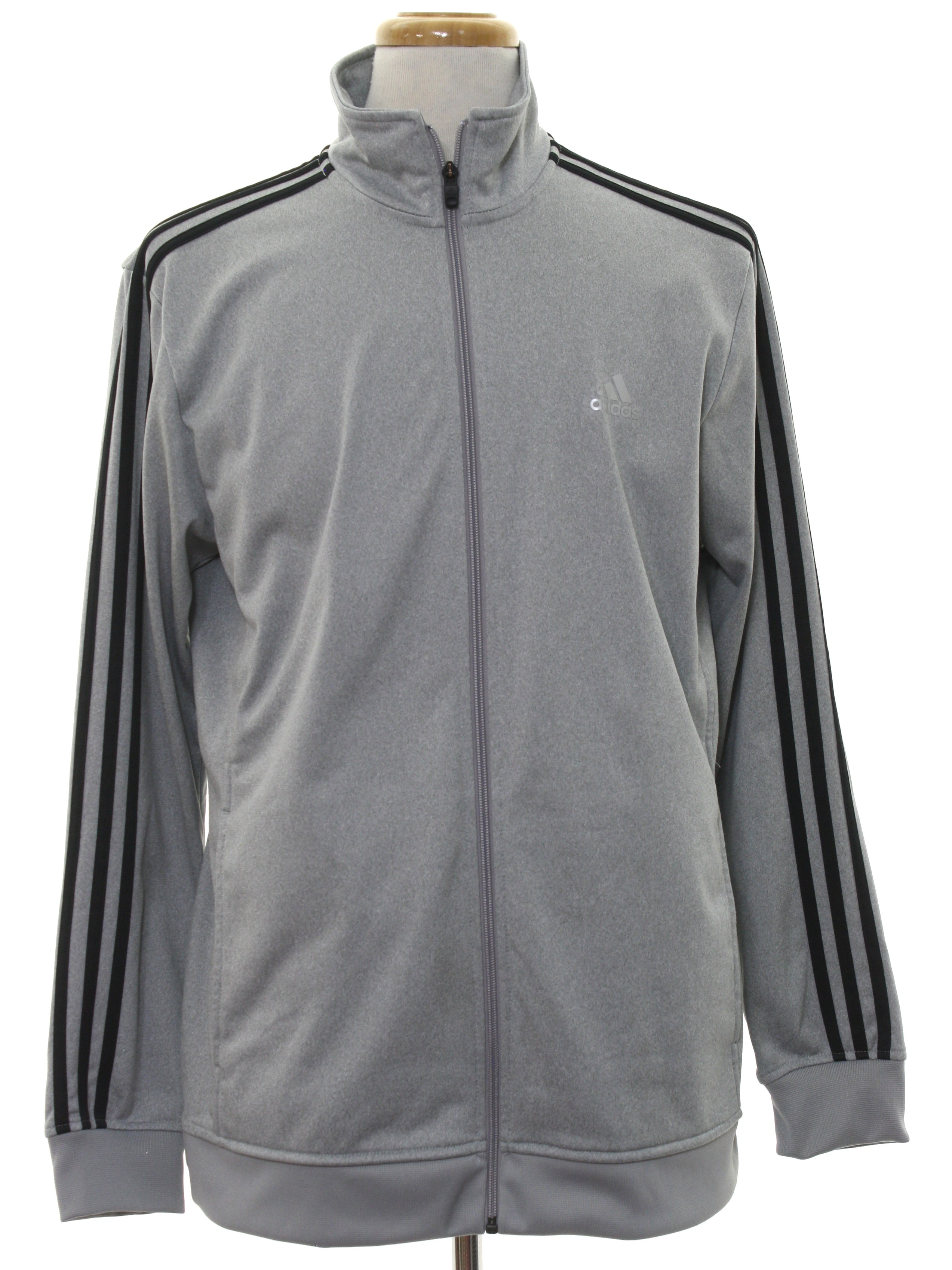 adidas men's polyester track jacket