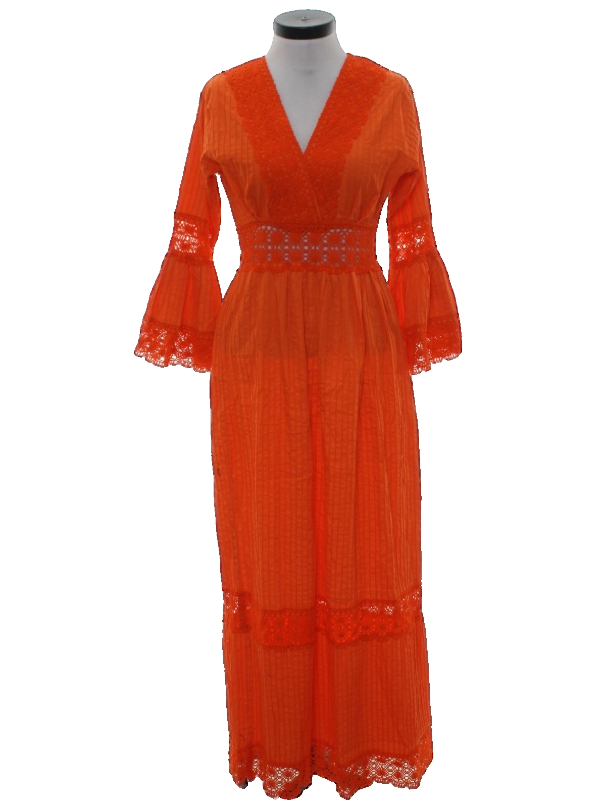 orange hippie dress