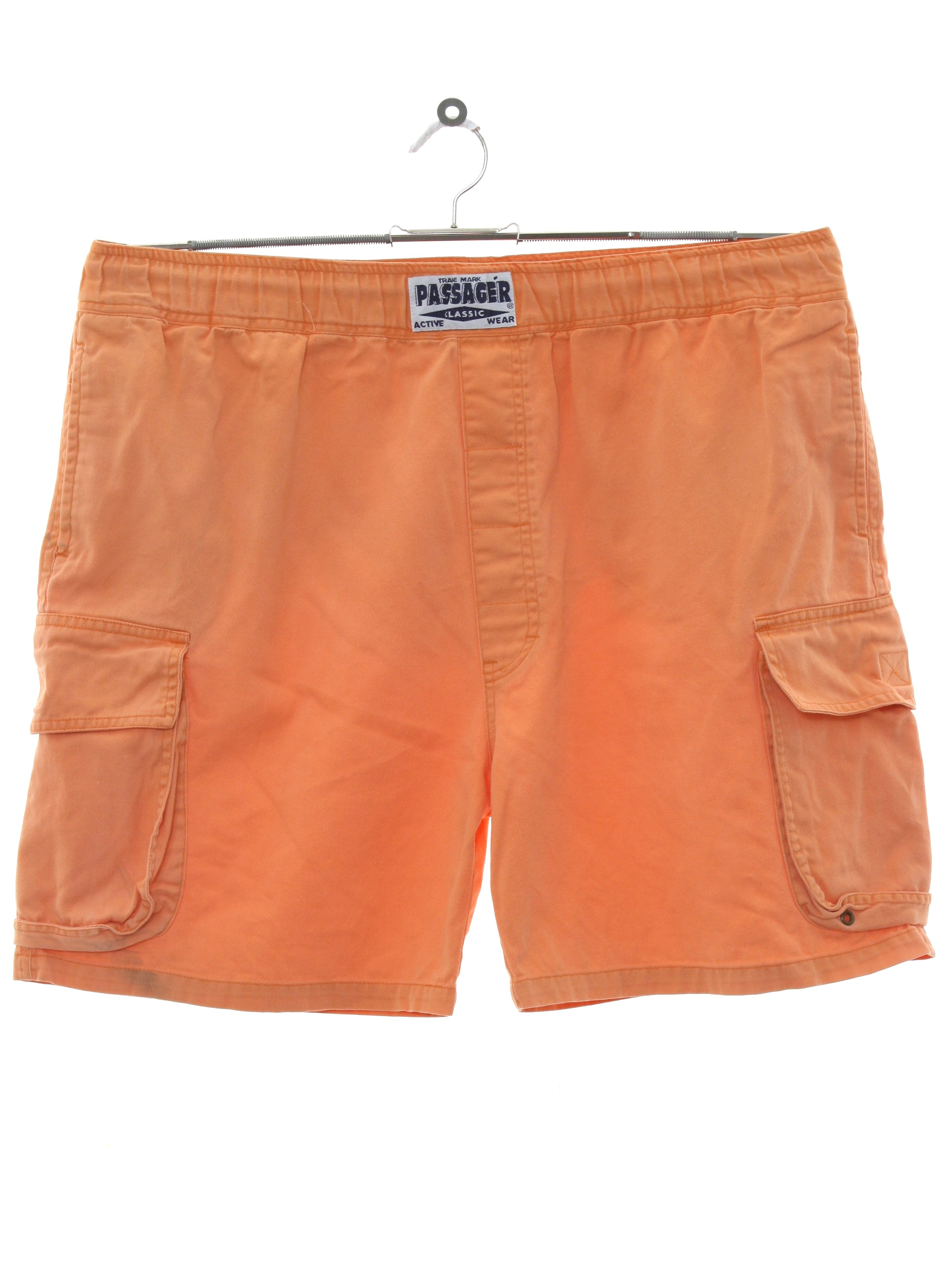 1980s Passager Shorts: 80s -Passager- Mens light dusty orange cotton ...