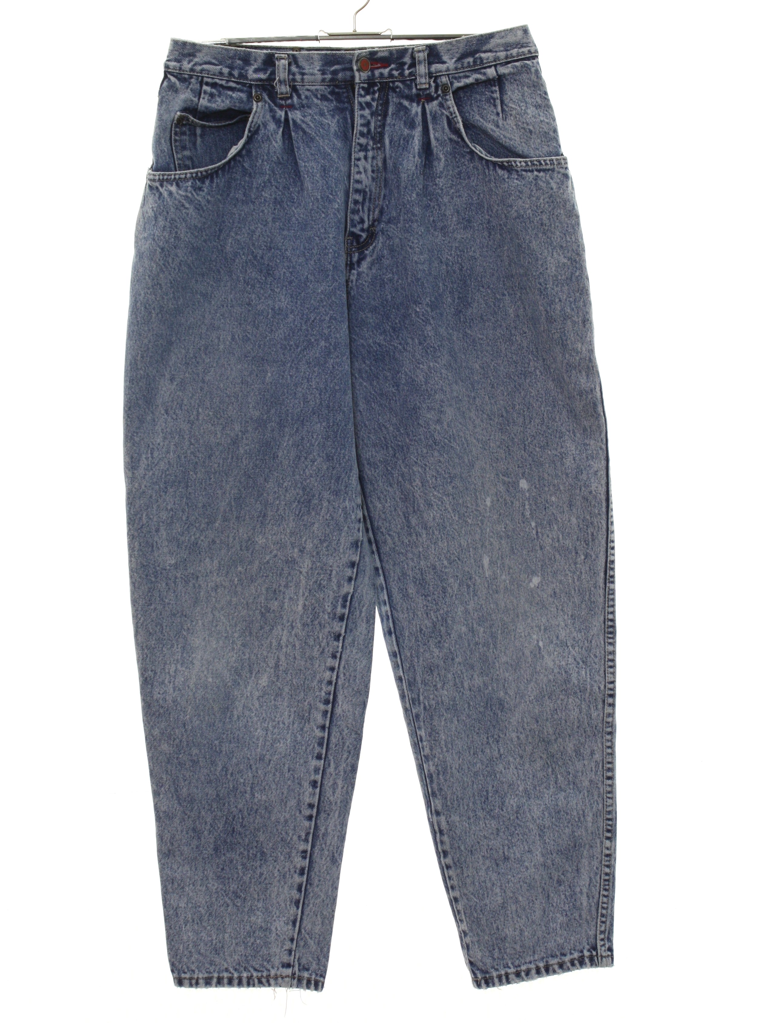 80's Brittania Pants: 80s -Brittania- Womens acid washed blue cotton ...