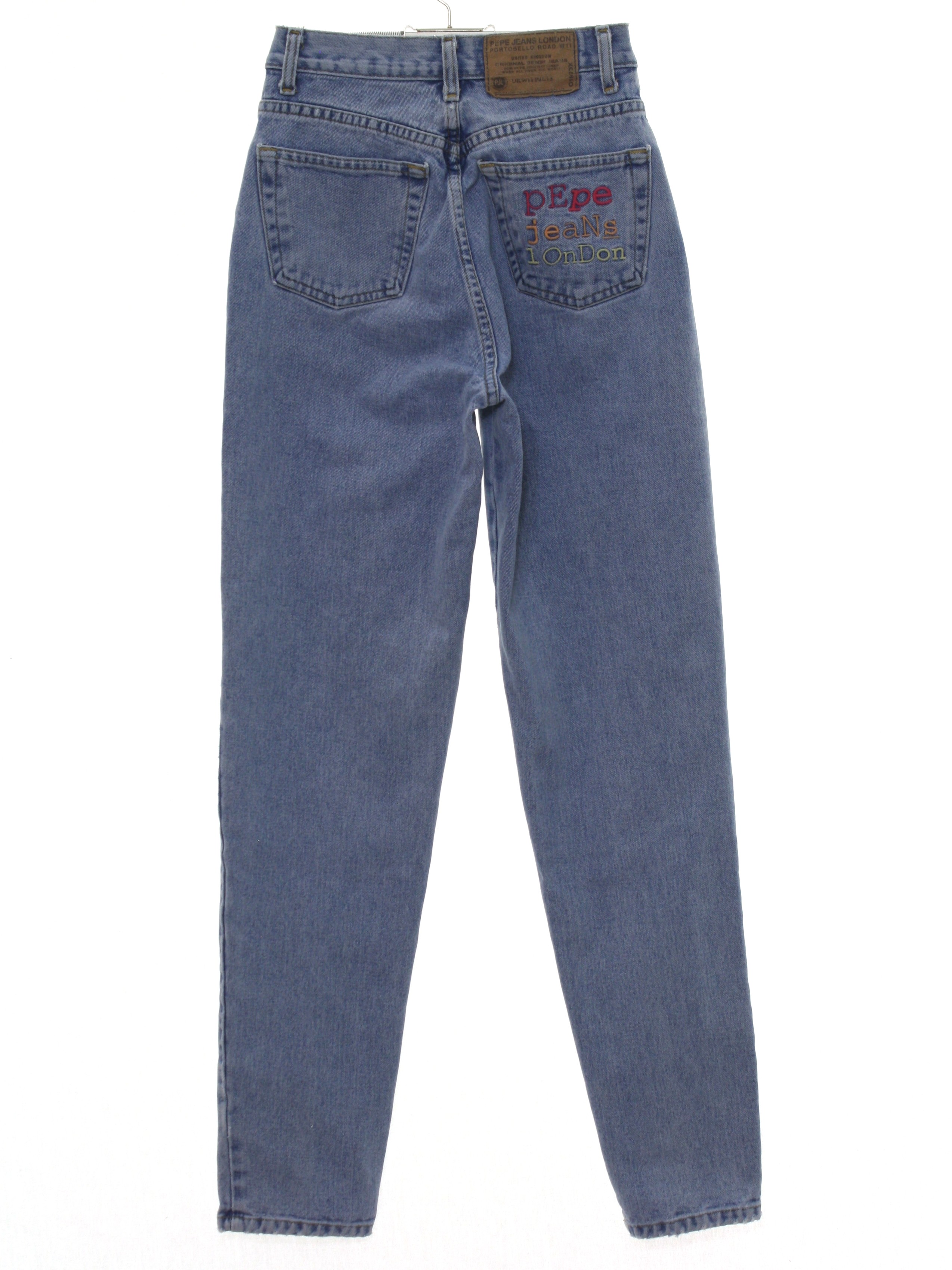 90s Vintage Pepe Jeans Pants 90s Pepe Jeans Womens Light Blue Cotton 90s-vintage-pepe-jeans-pants-90s-pepe-jeans-womens-light-blue-cotton