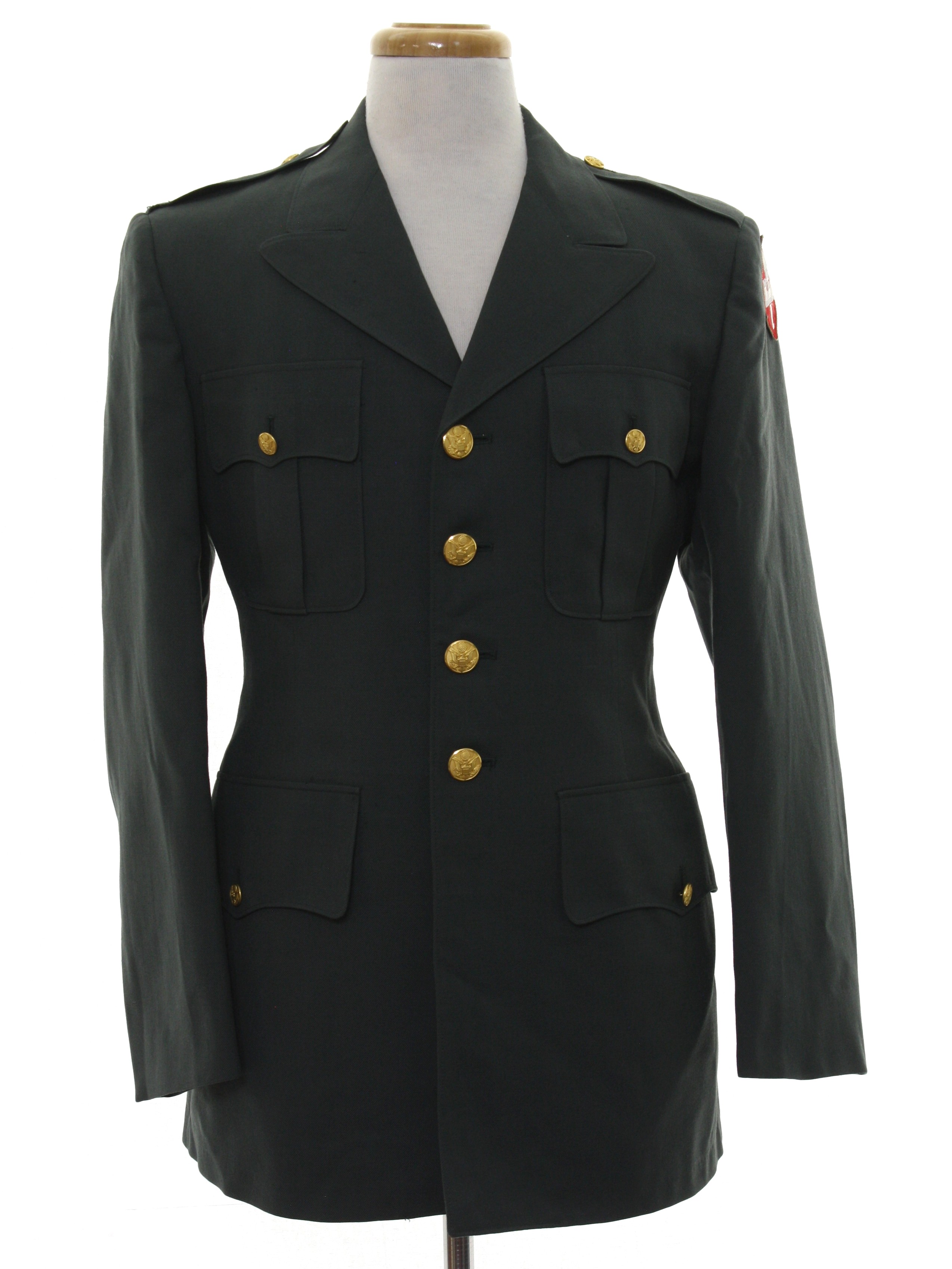 Military jacket gold buttons outlet