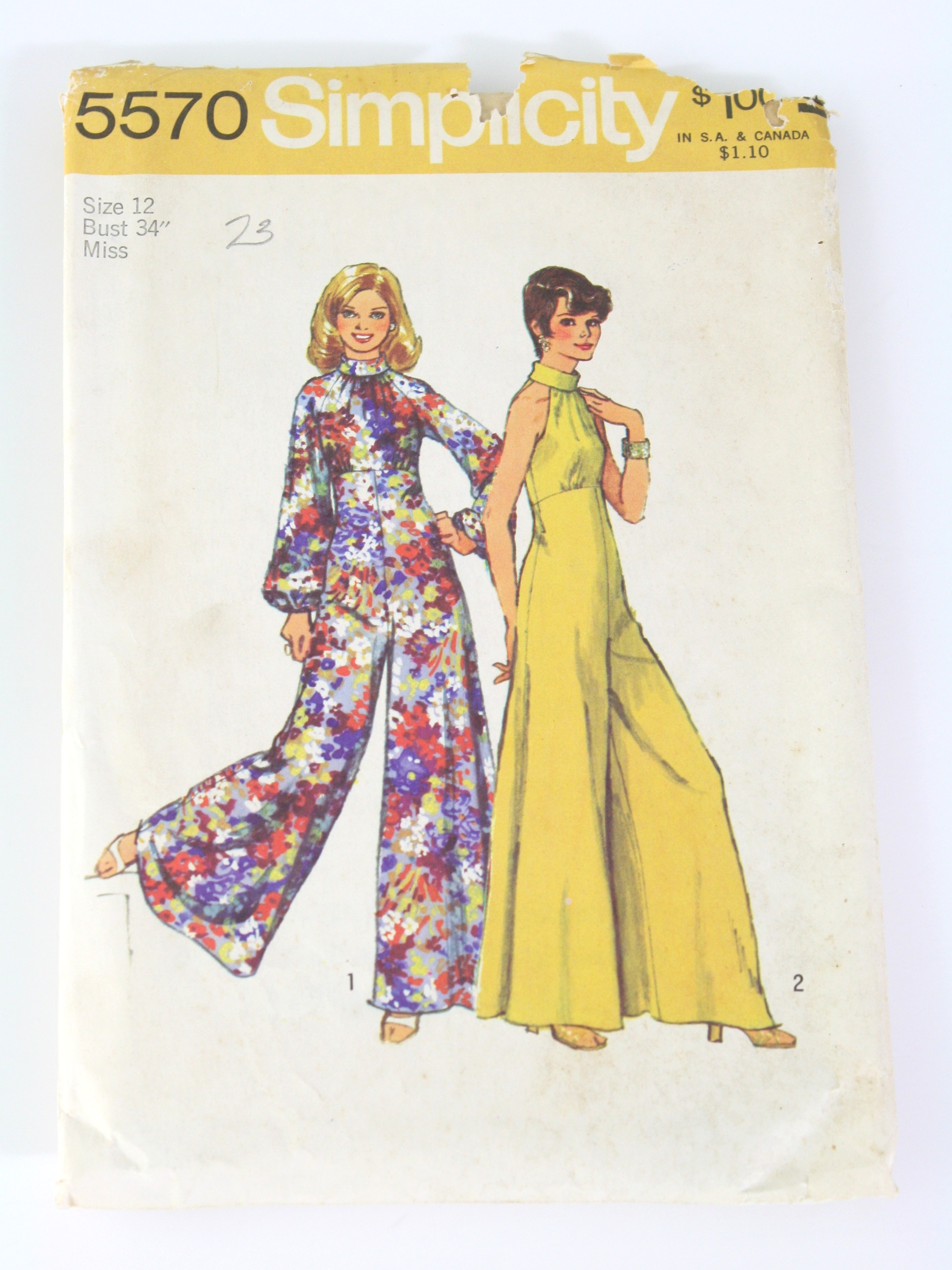 Simplicity Pattern No. 5570 70's Vintage Sewing Pattern: 70s ...