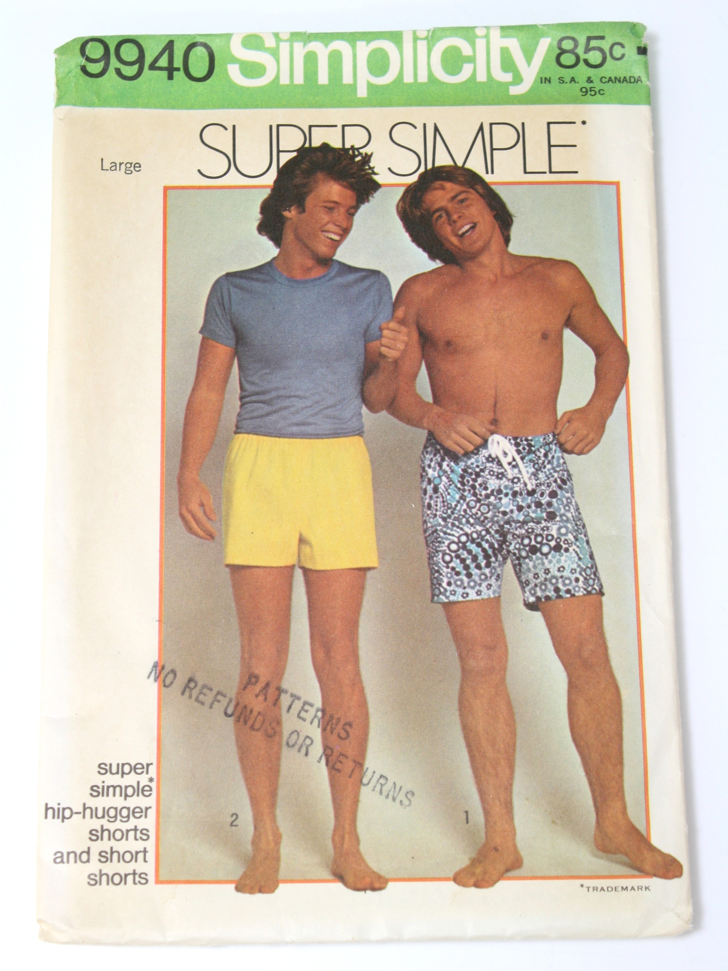 70s Sewing Pattern (Simplicity Pattern No. 9940) Early 70s Simplicity