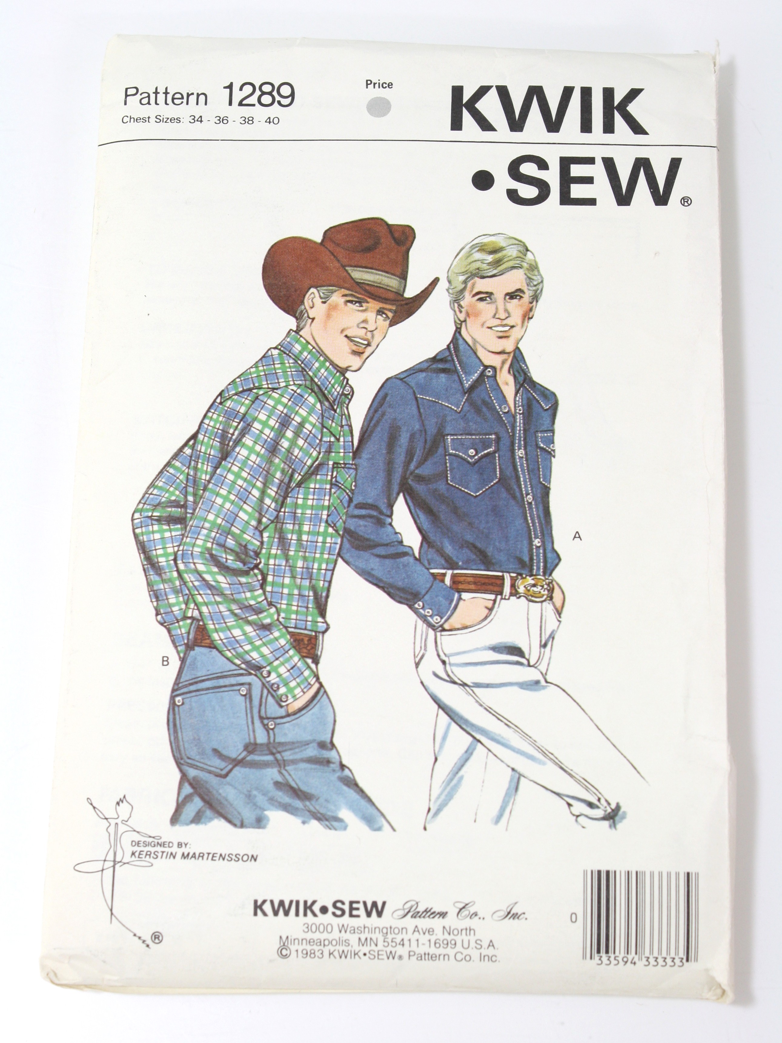 1980's Vintage Kwik Sew Pattern No. 1289 Sewing Pattern: 80s -Kwik Sew ...