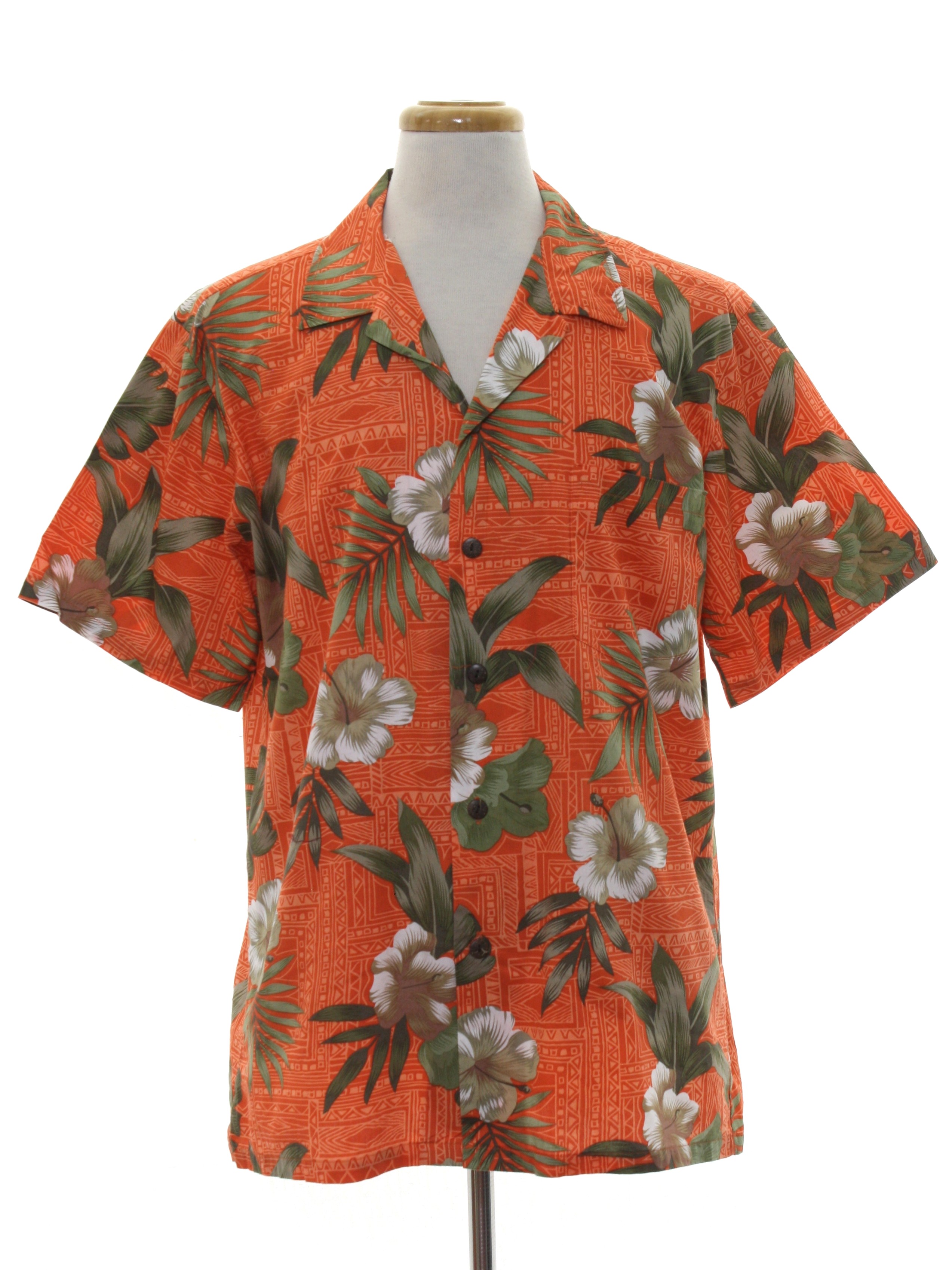 1980's Vintage High Surf Hawaiian Shirt: 80s -High Surf- Mens coral ...