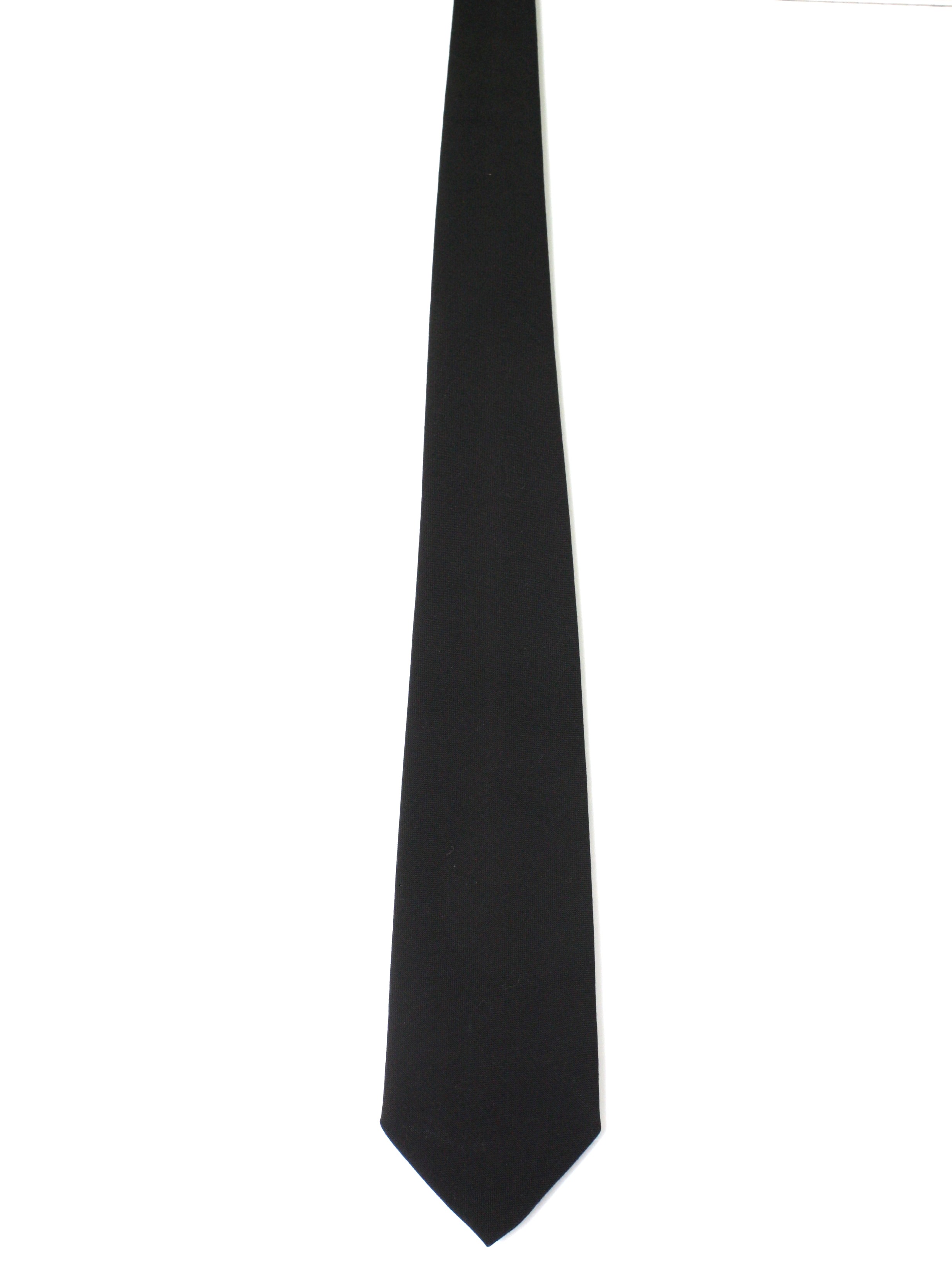 Retro 50's Neck Tie: 50s -Smoothie- Mens black wool blend necktie. Tie ...