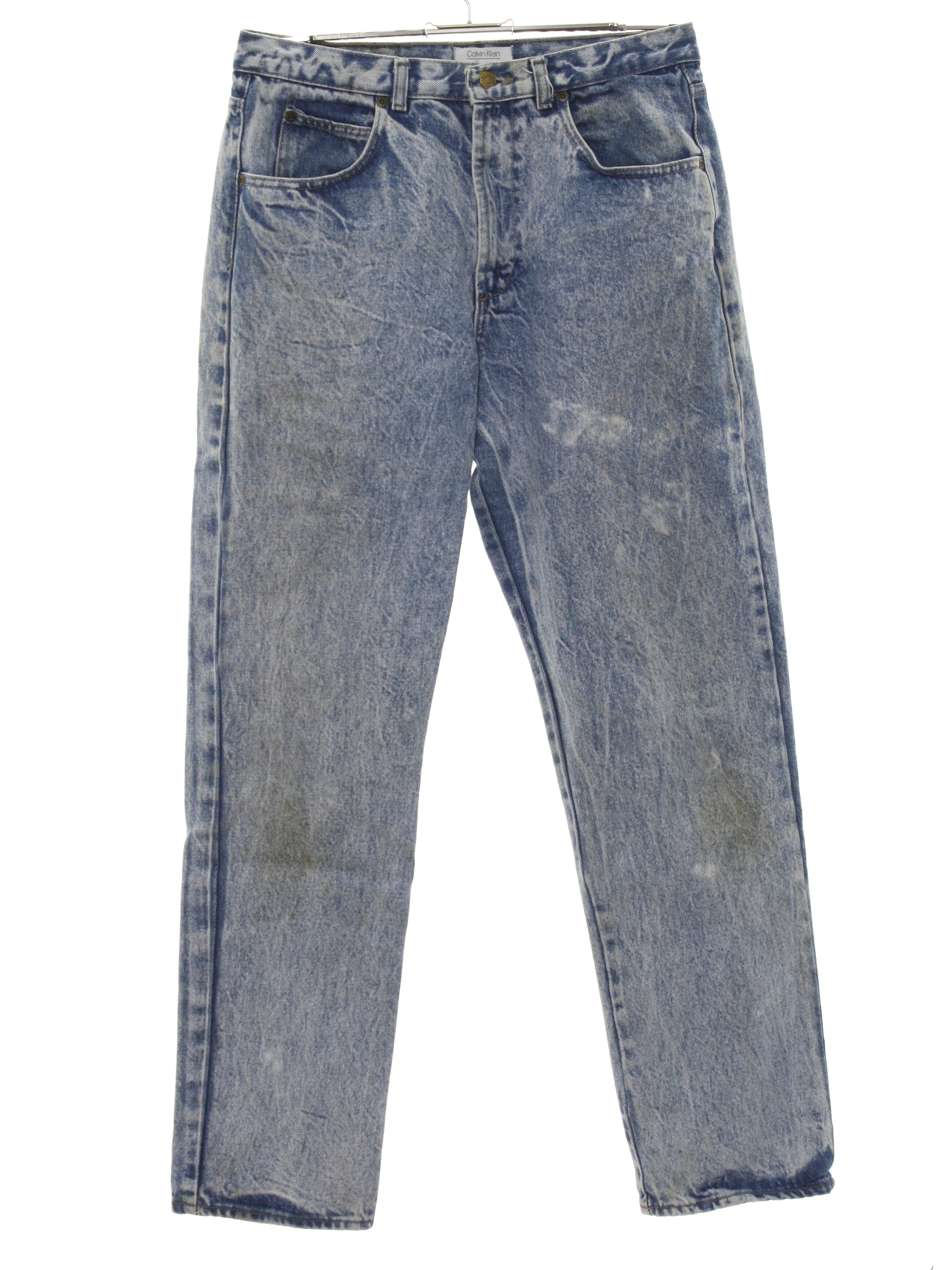 80's Vintage Pants: 80s -Calvin Klein Sport- Womens acid washed blue ...