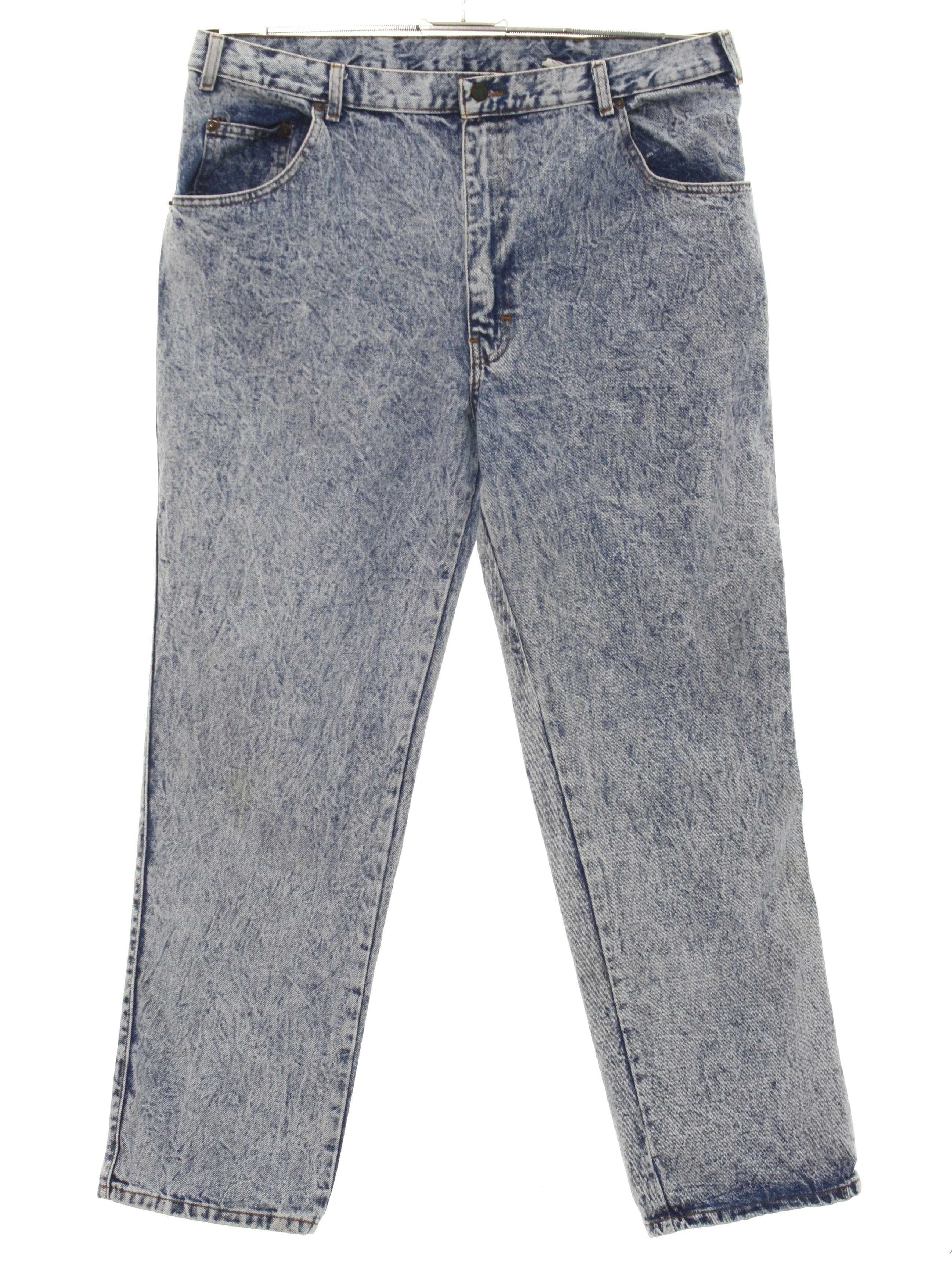 80's Sasson Pants: Late 80s -Sasson- Mens acid washed dark blue cotton ...