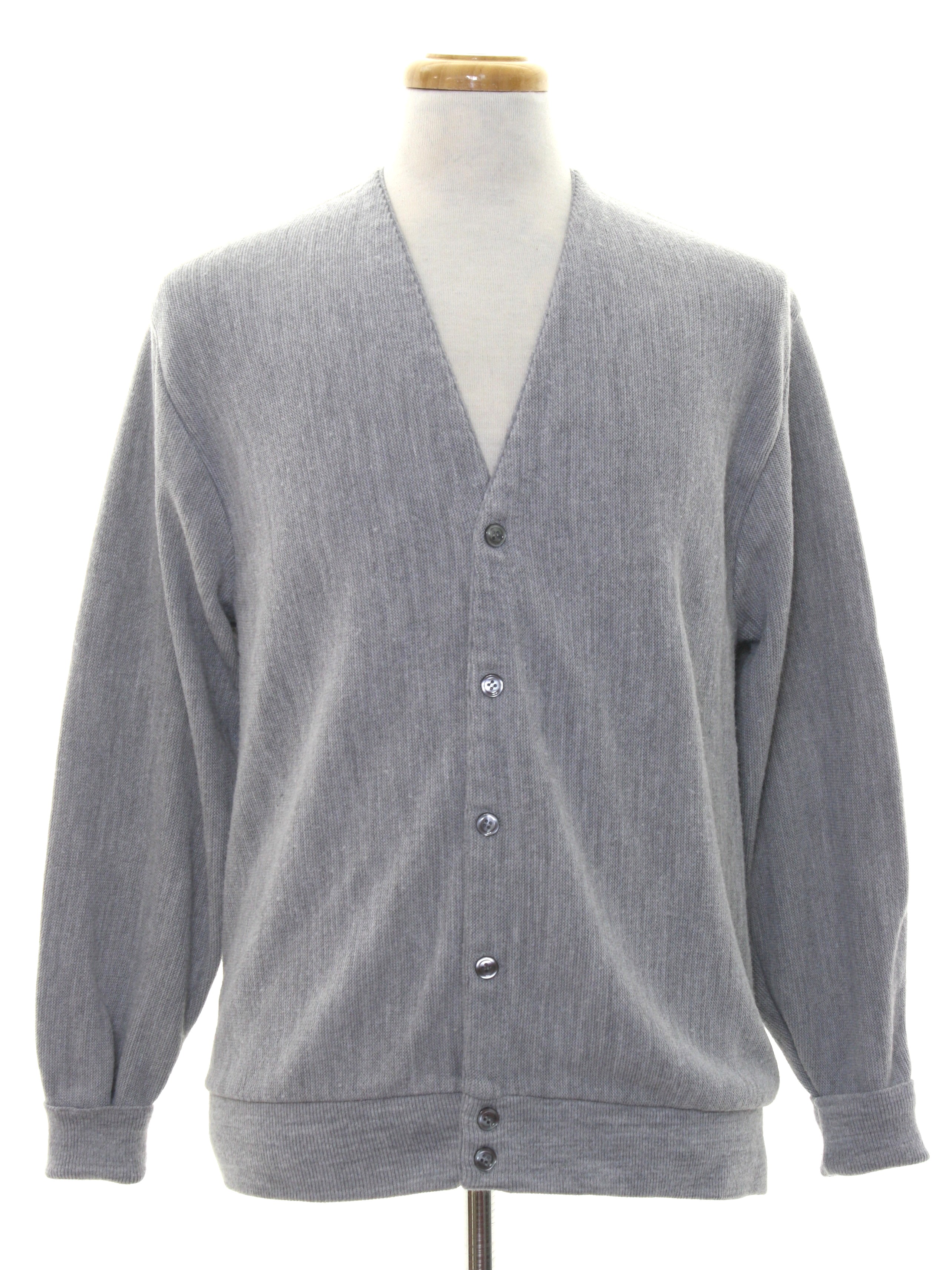 80s Caridgan Sweater (Classics): 80s -Classics- Mens grey background ...