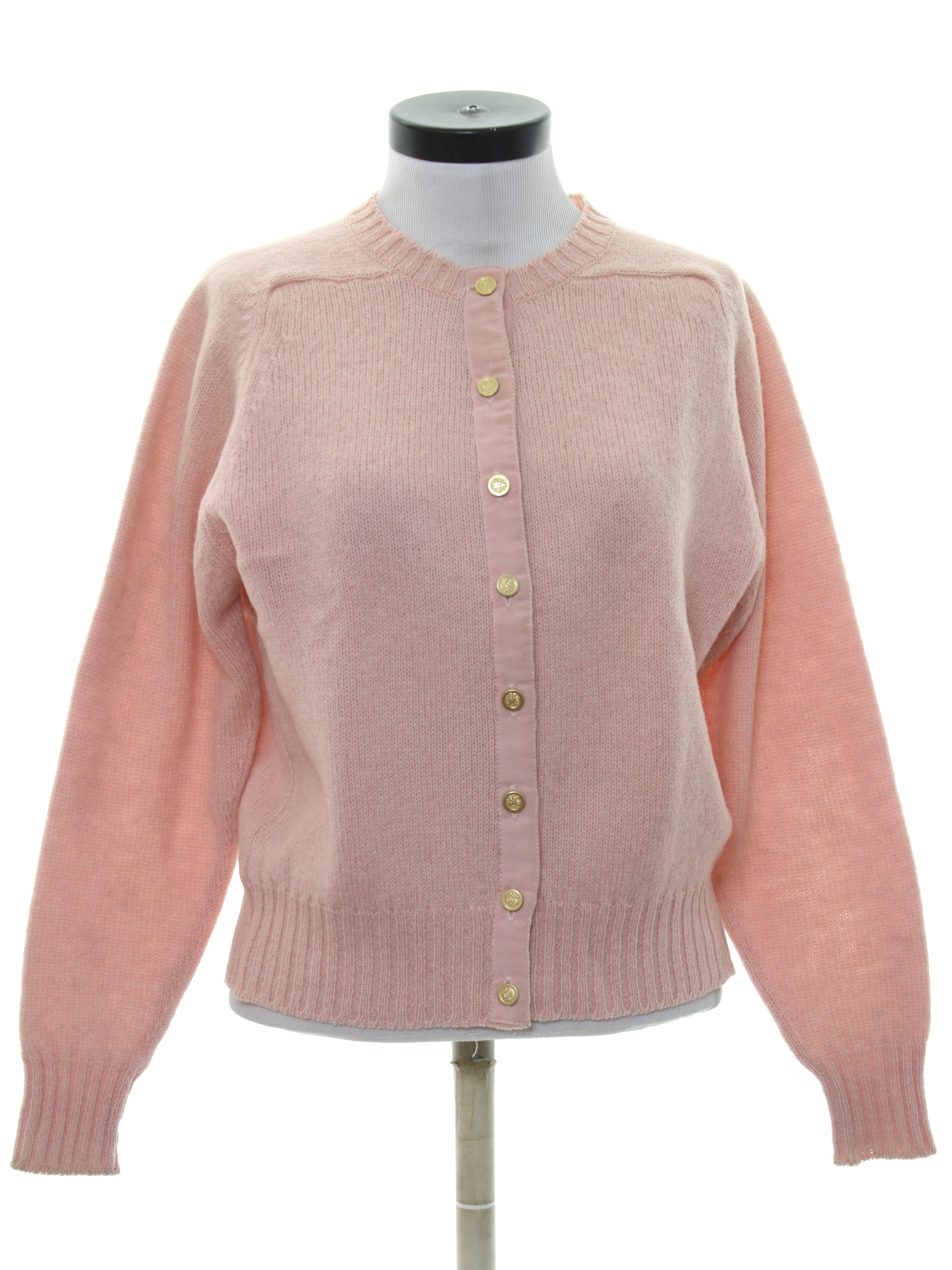 1970's Sweater (Allen Lolly): 70s -Allen Lolly- Womens peach blush wool ...