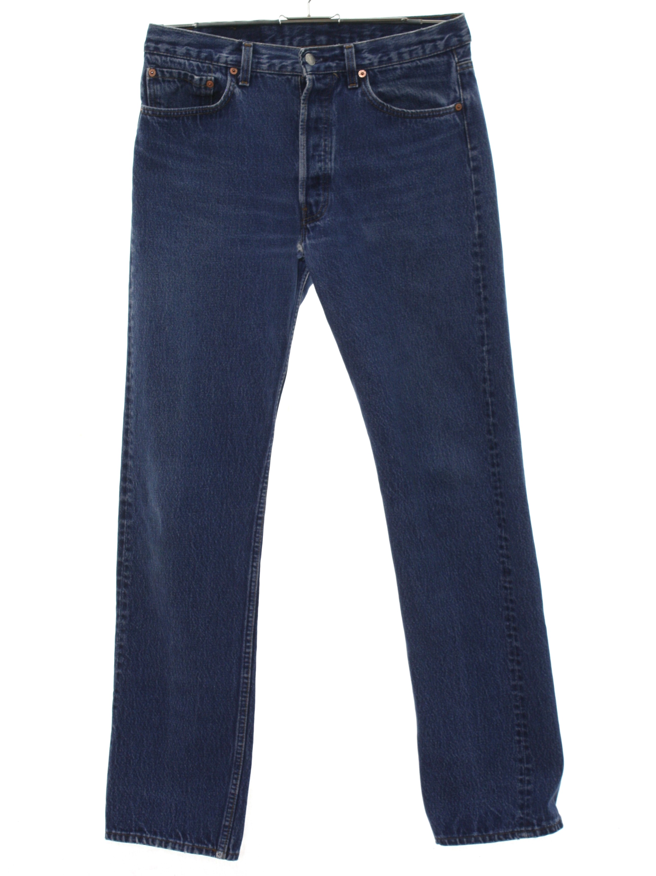 Retro 1980s Pants: 80s -Levis- 501- Mens blue cotton denim levis 501 ...