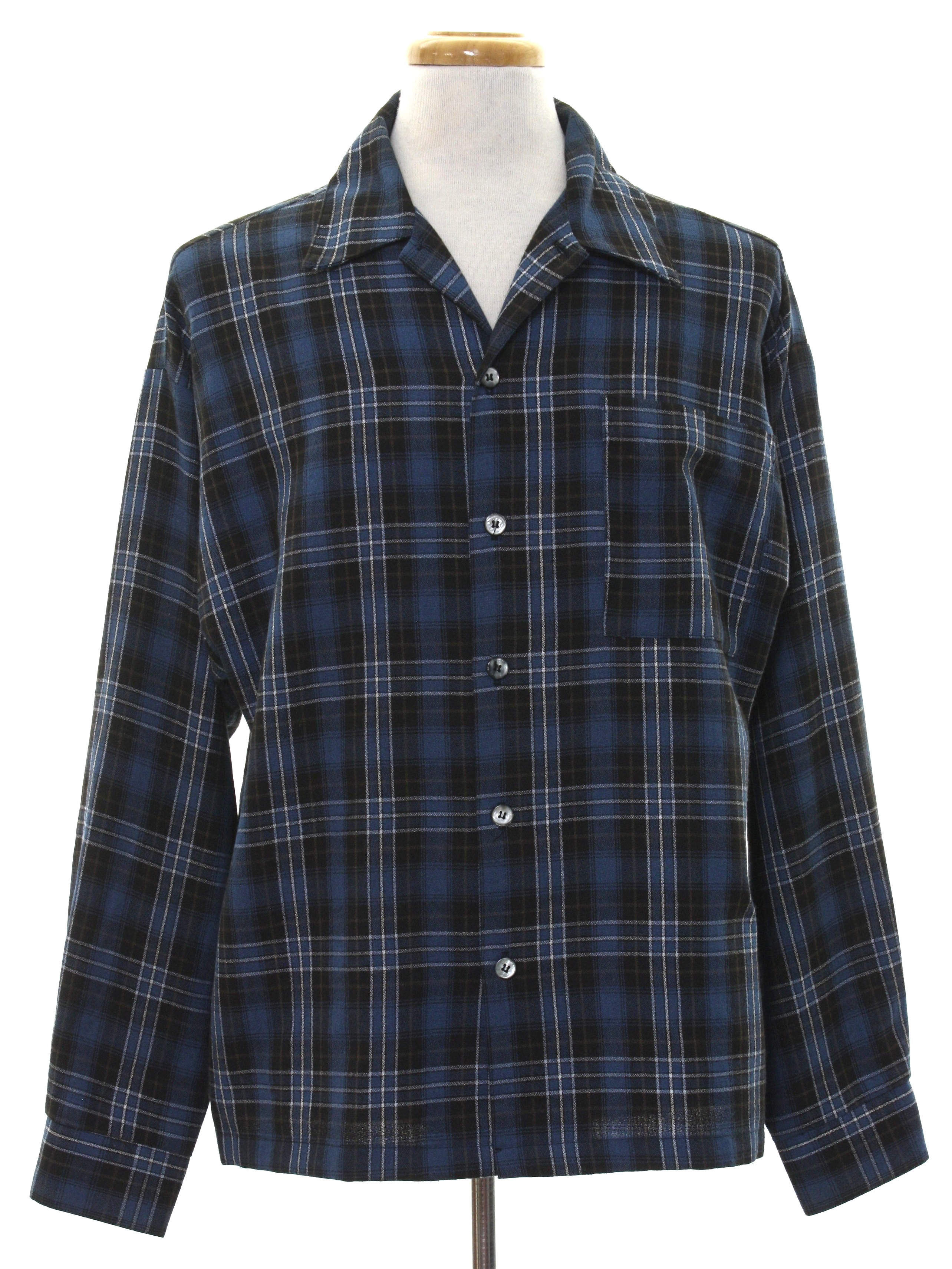 Vintage 1990's Shirt: 90s or newer -Fink Classics- Mens plaid pattern ...
