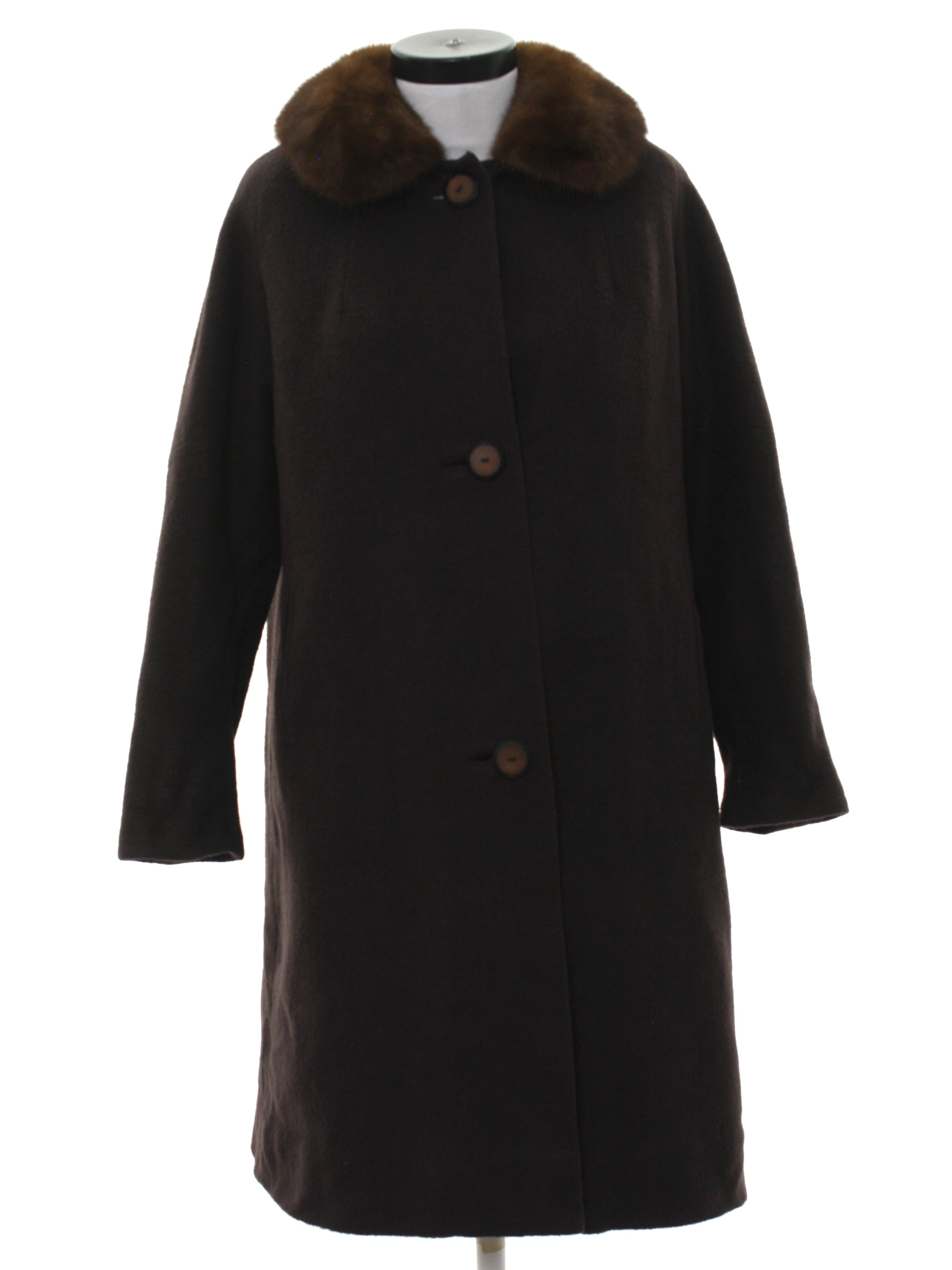 1950's Vintage Younkers Jacket: 50s -Younkers- Womens dark brown ...