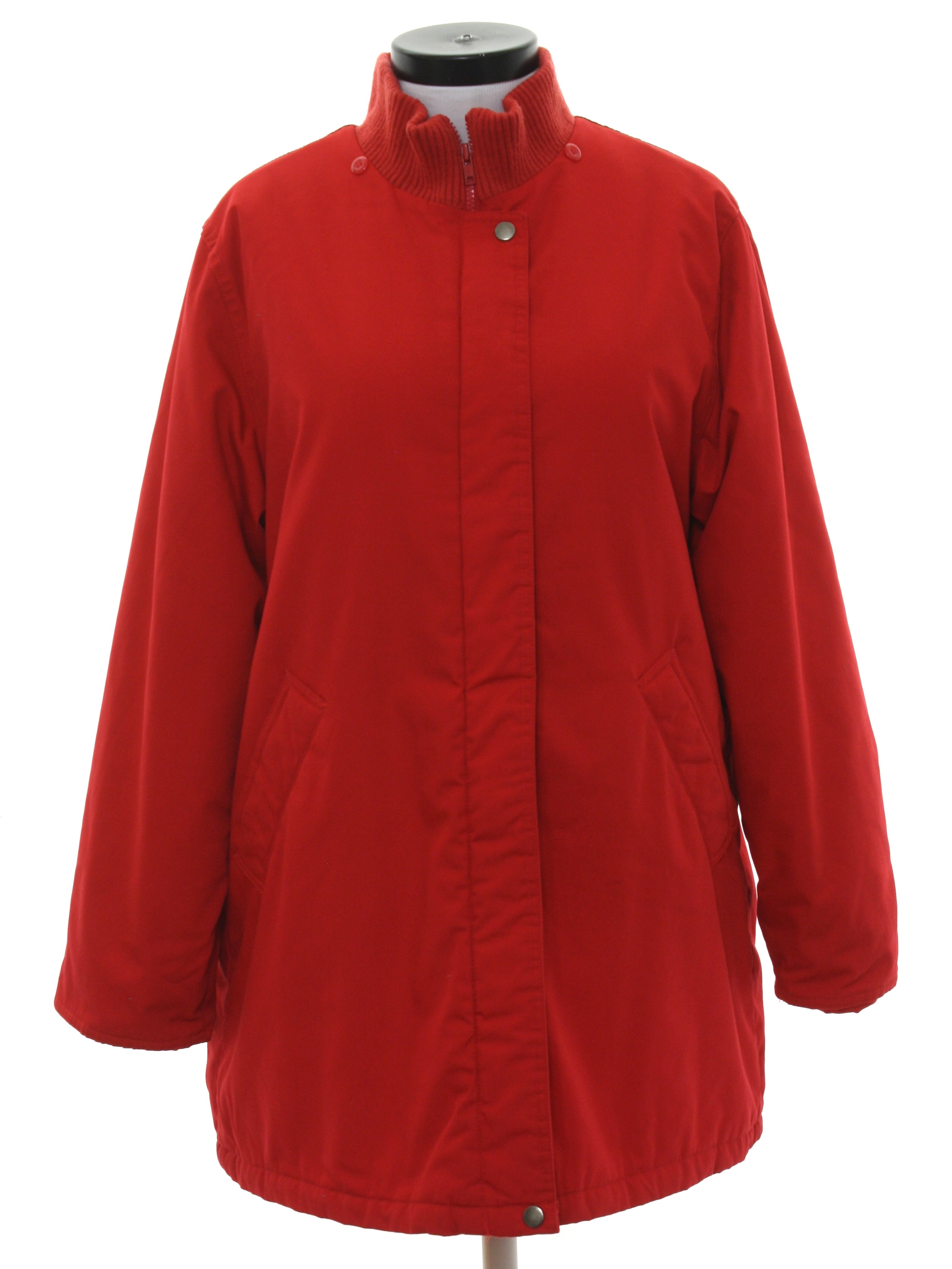 Eighties Windsor Bay Jacket: Late 80s -Windsor Bay- Womens red ...