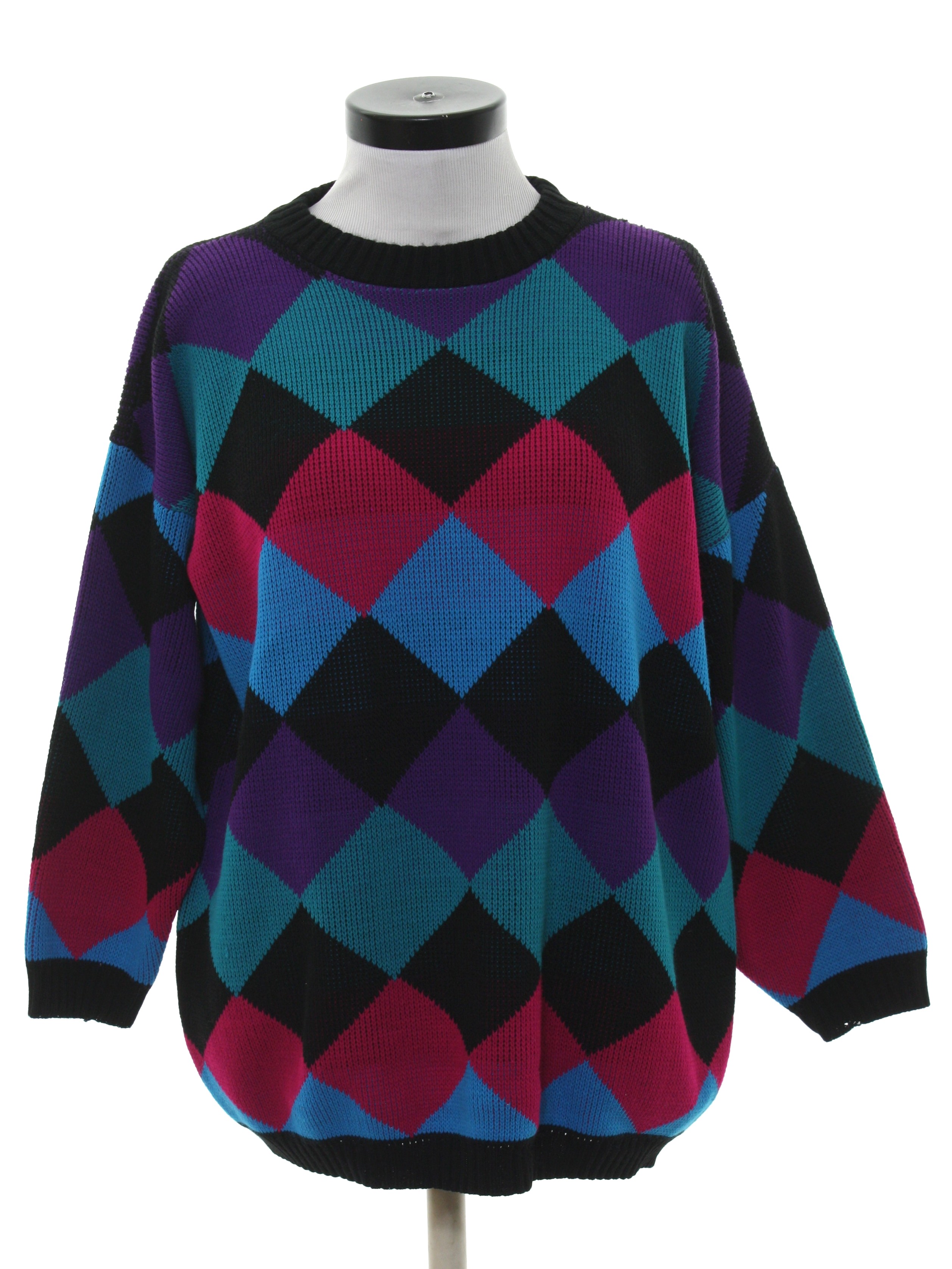 1980s Vintage Sweater: 80s -New Addition Maternity- Womens multi color ...
