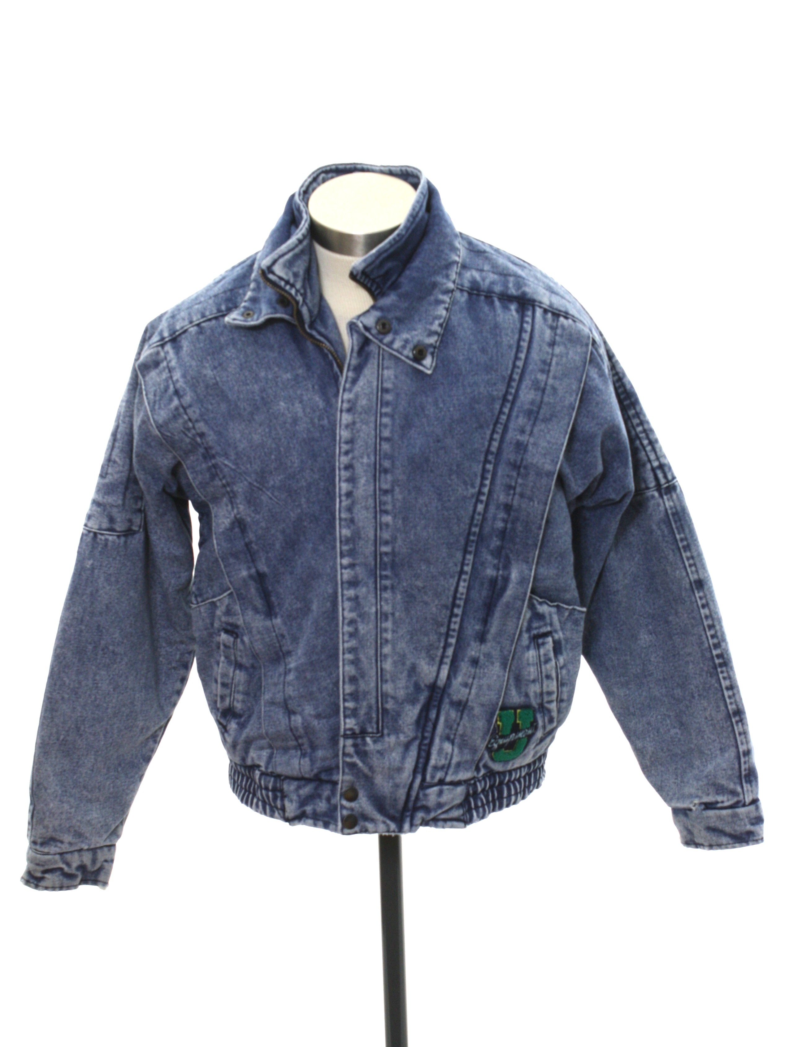 Retro Eighties Jacket: 80s -Urban Equipment- Mens or Boys dark blue ...