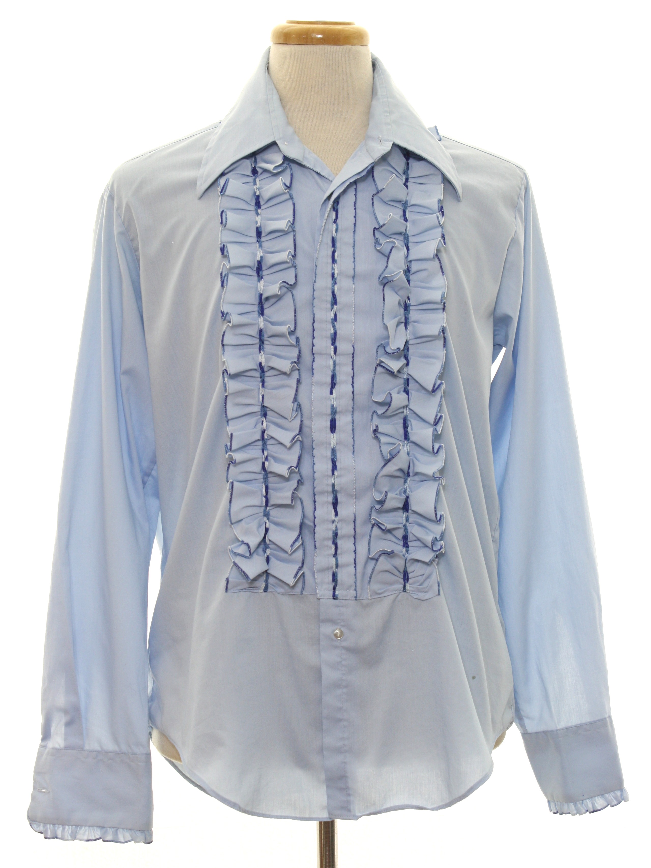 70s Shirt (After Six): Late 70s or Early 80s -After Six- Mens light ...