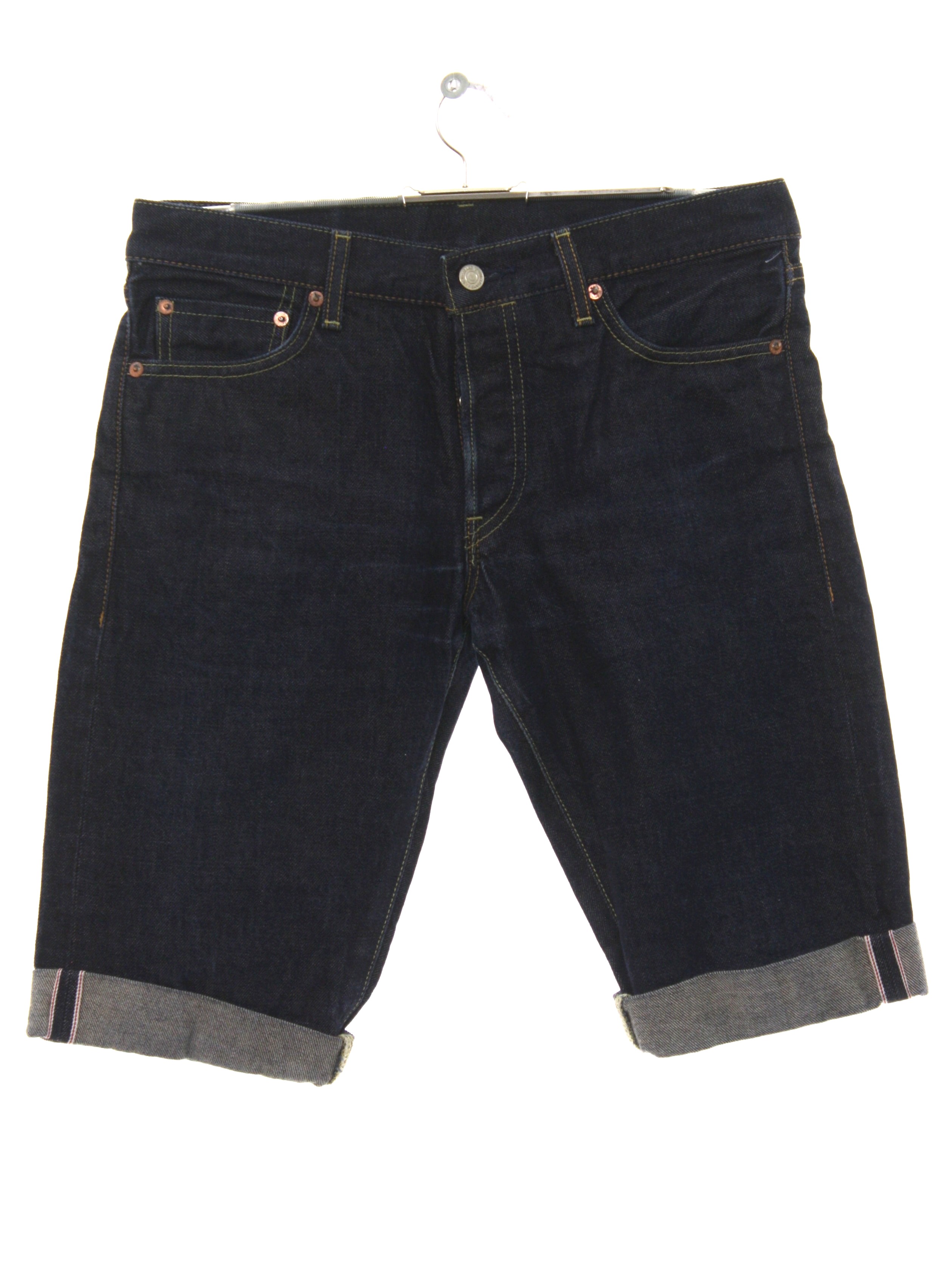 Vintage 90s Shorts: 90s -Union Jeans- Mens as-new dark blue cotton ...