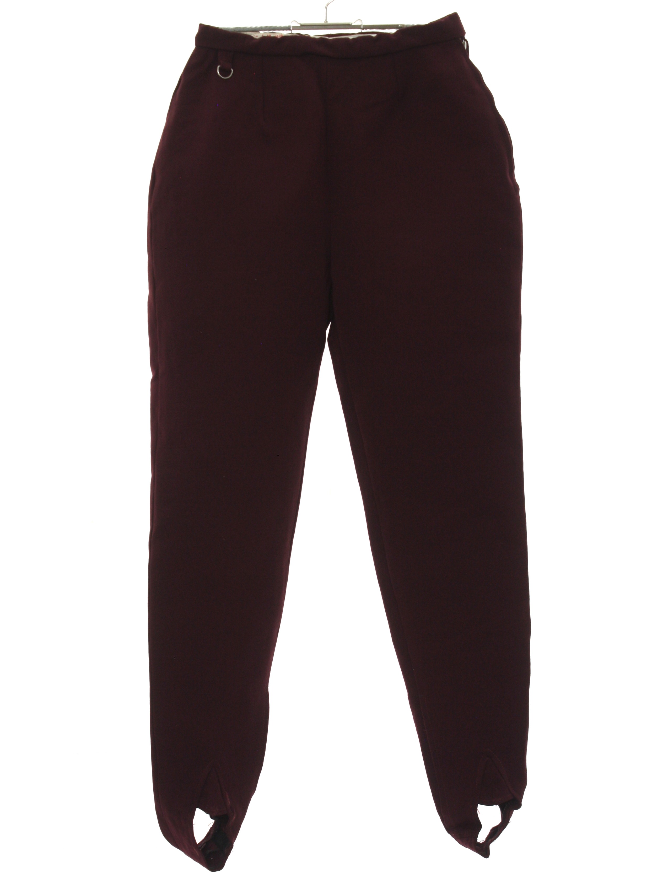 Vintage 1950's Pants: 50s -White Stag- Womens burgundy background