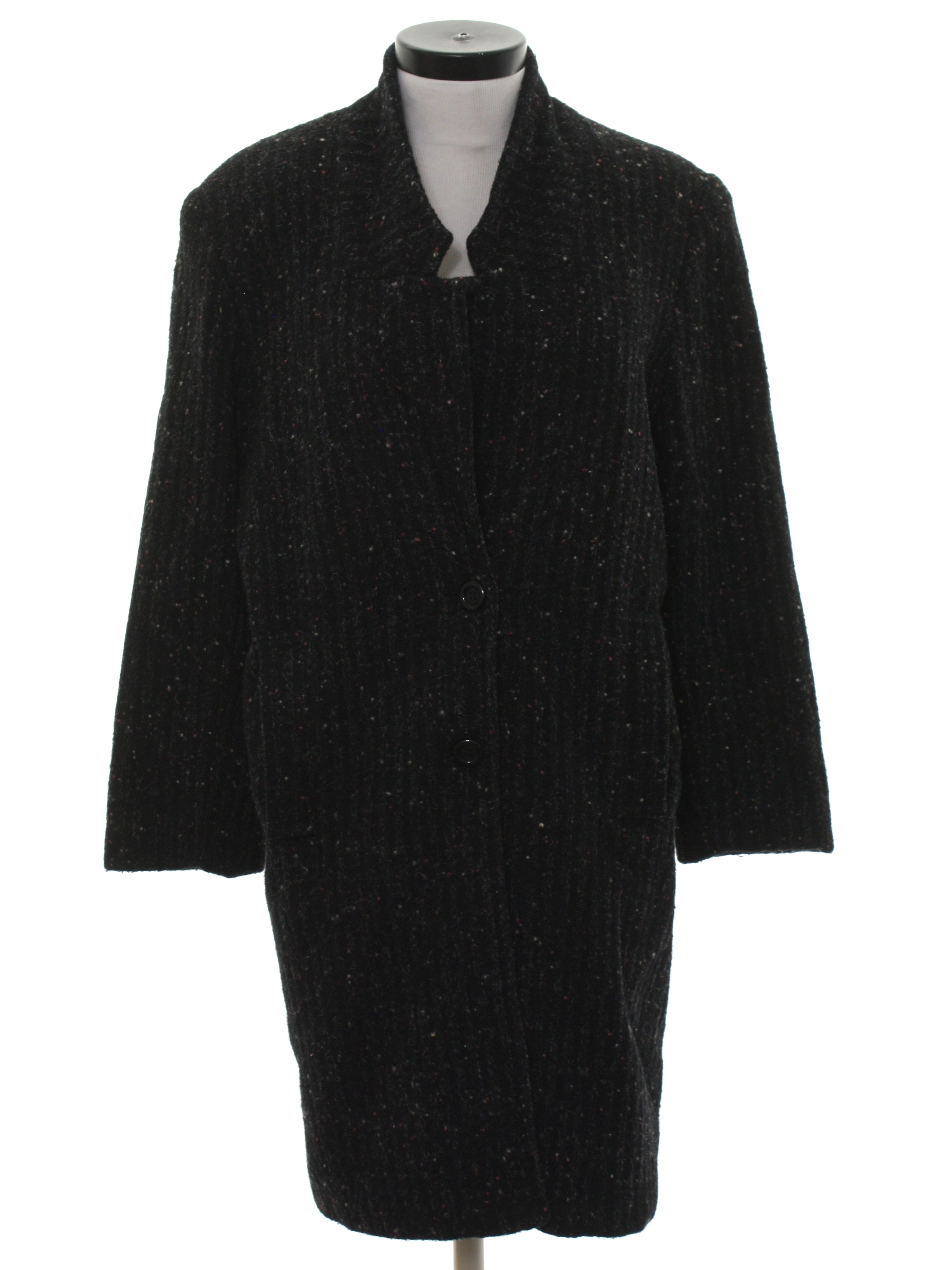 Vintage New York Girl Eighties Jacket: 80s -New York Girl- Womens black ...