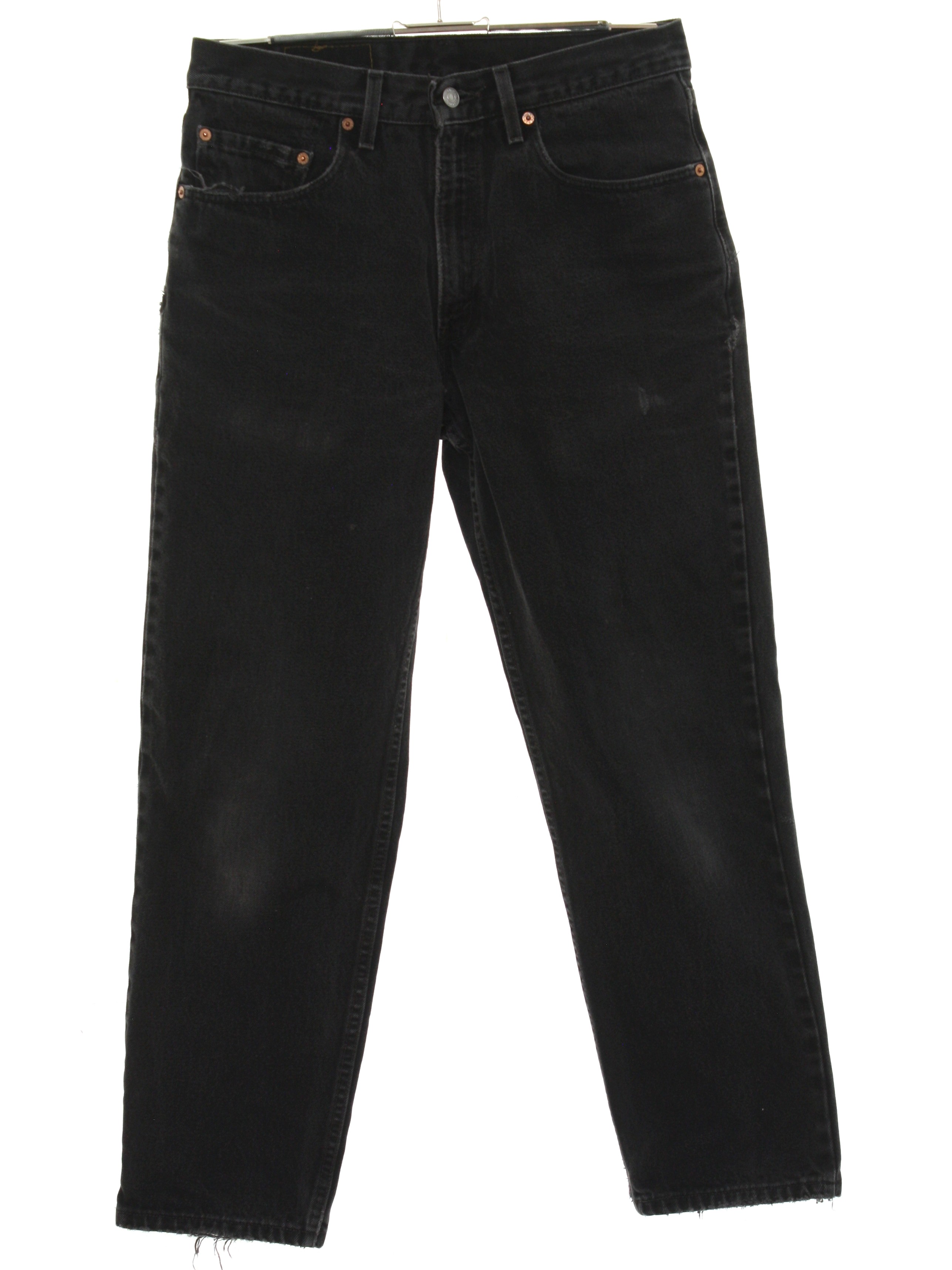 1980's Retro Pants: 80s -Levis 550- Mens faded black cotton denim levis ...