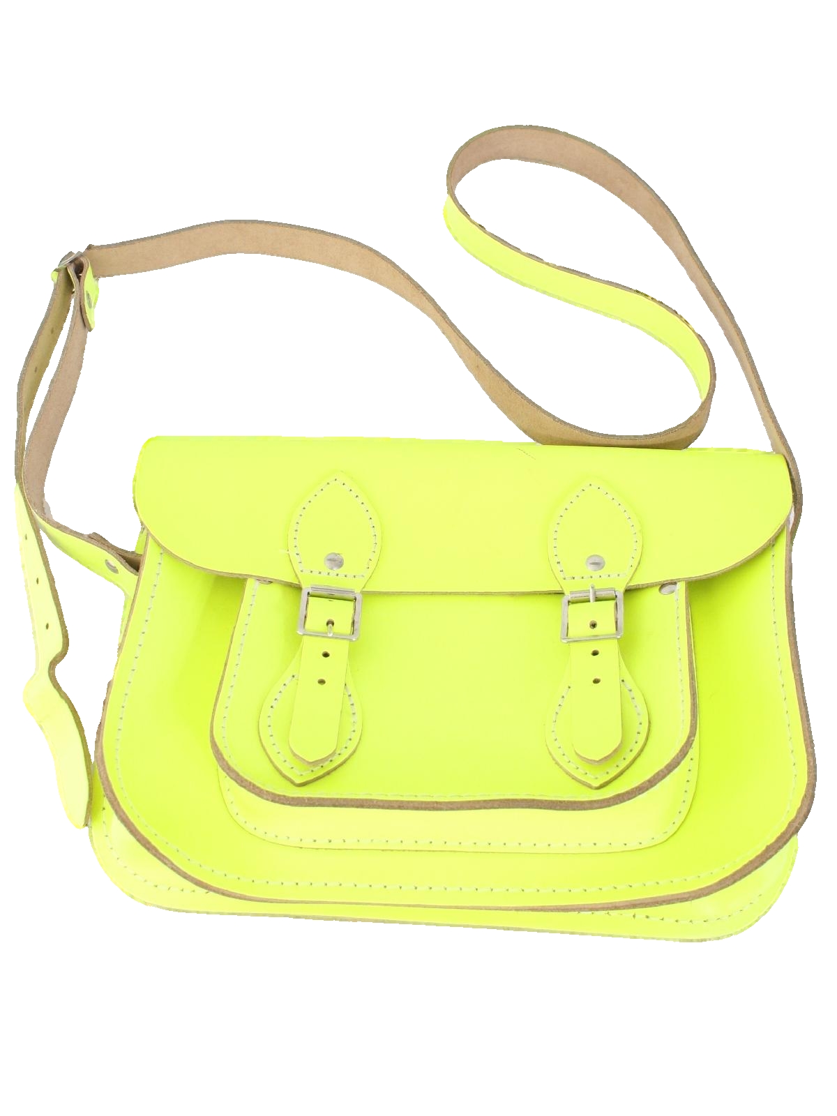 yellow neon purse