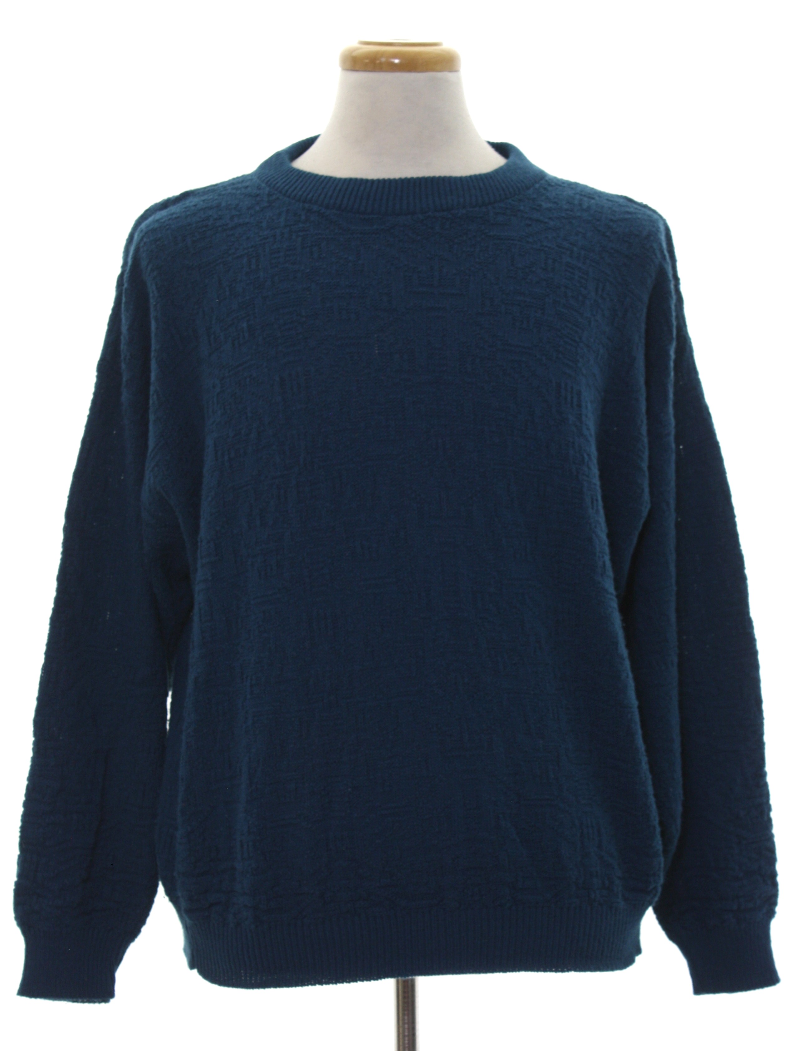 Vintage Adam Sloane 80's Sweater: 80s -Adam Sloane- Mens dark blue ...
