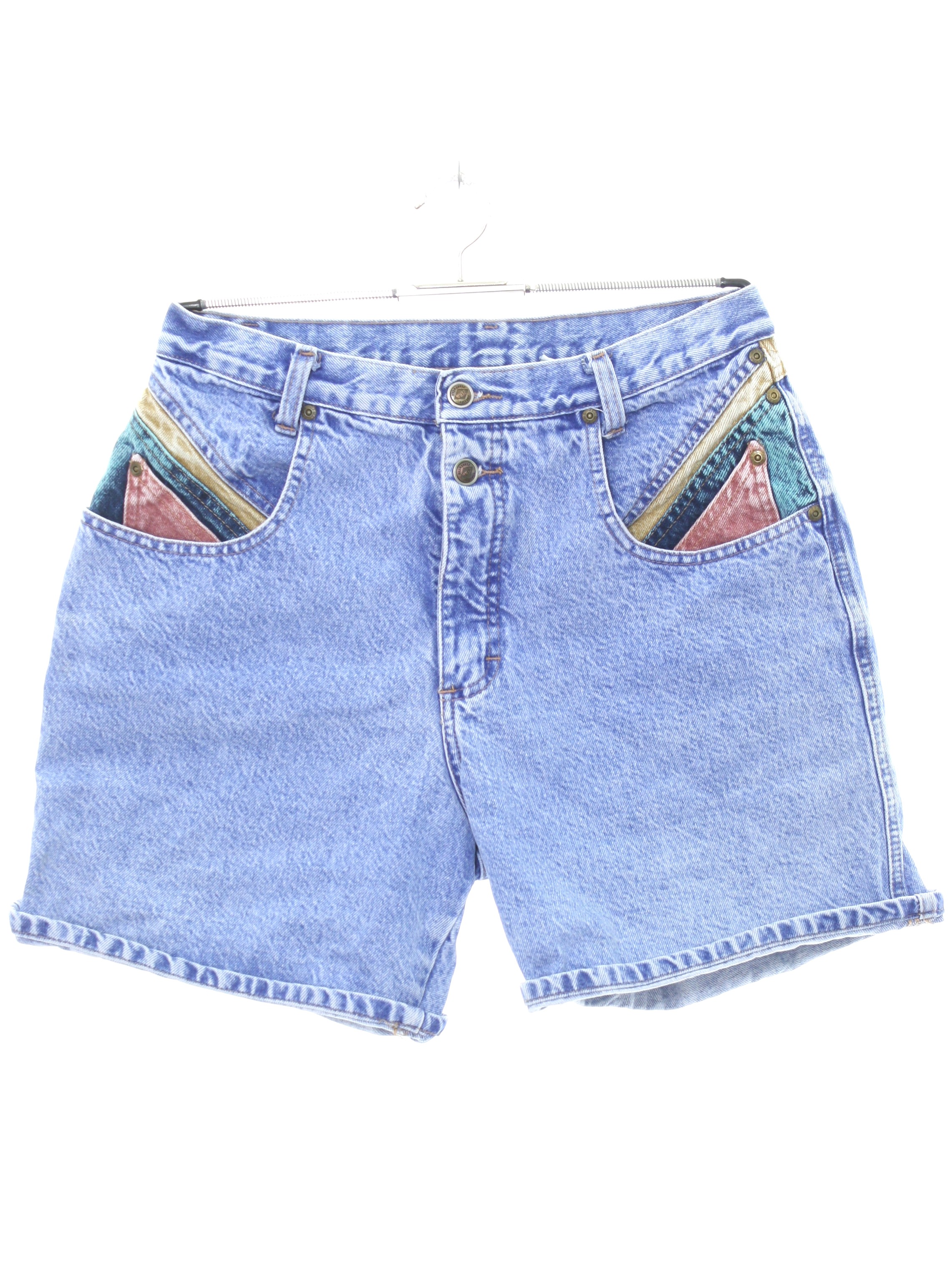 Eighties Zena Jeans Shorts: 80s -Zena Jeans- Womens faded blue, pink ...