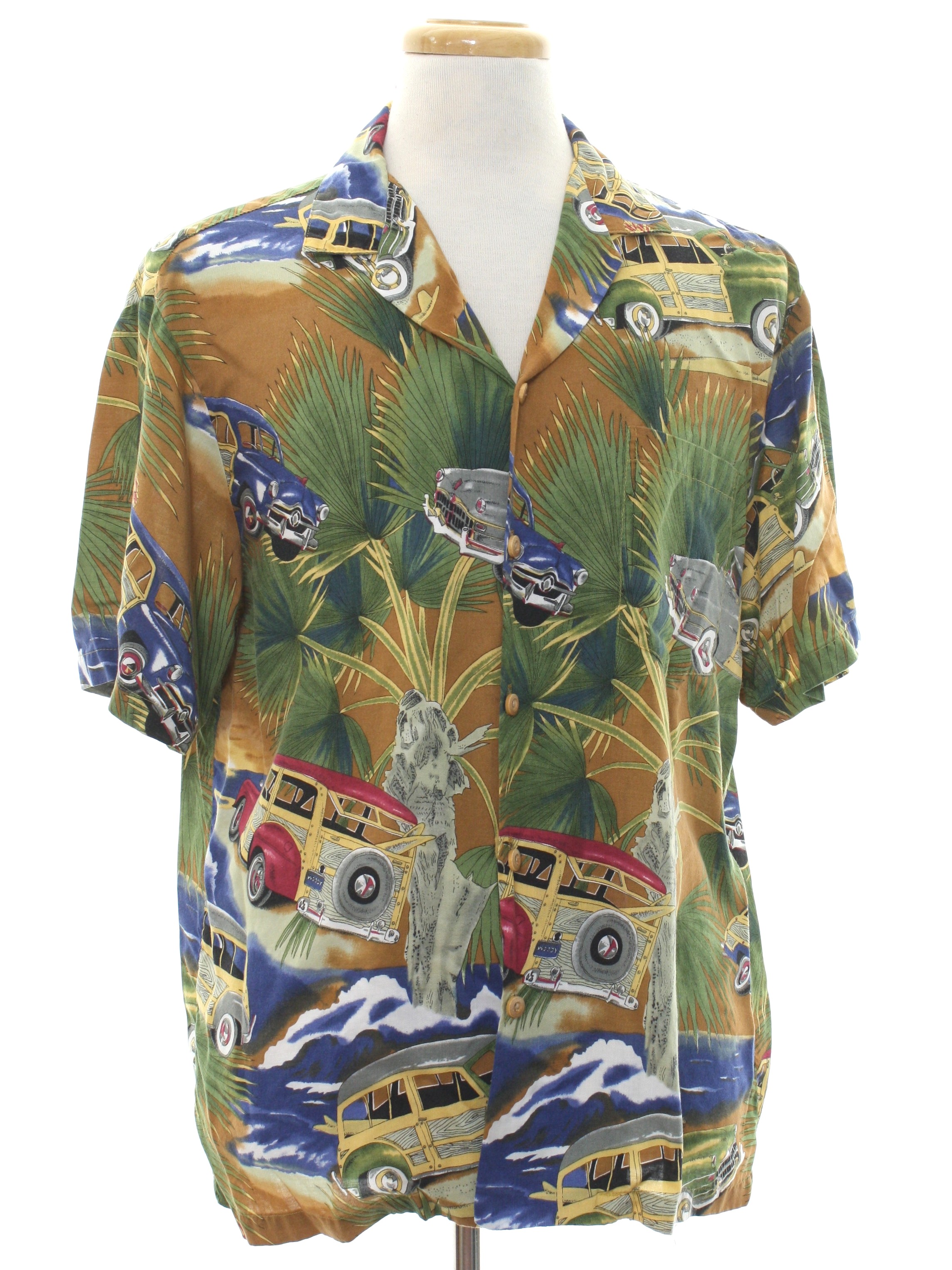 1980's Retro Hawaiian Shirt: 80s -Diamond Head Sportswear Made in ...