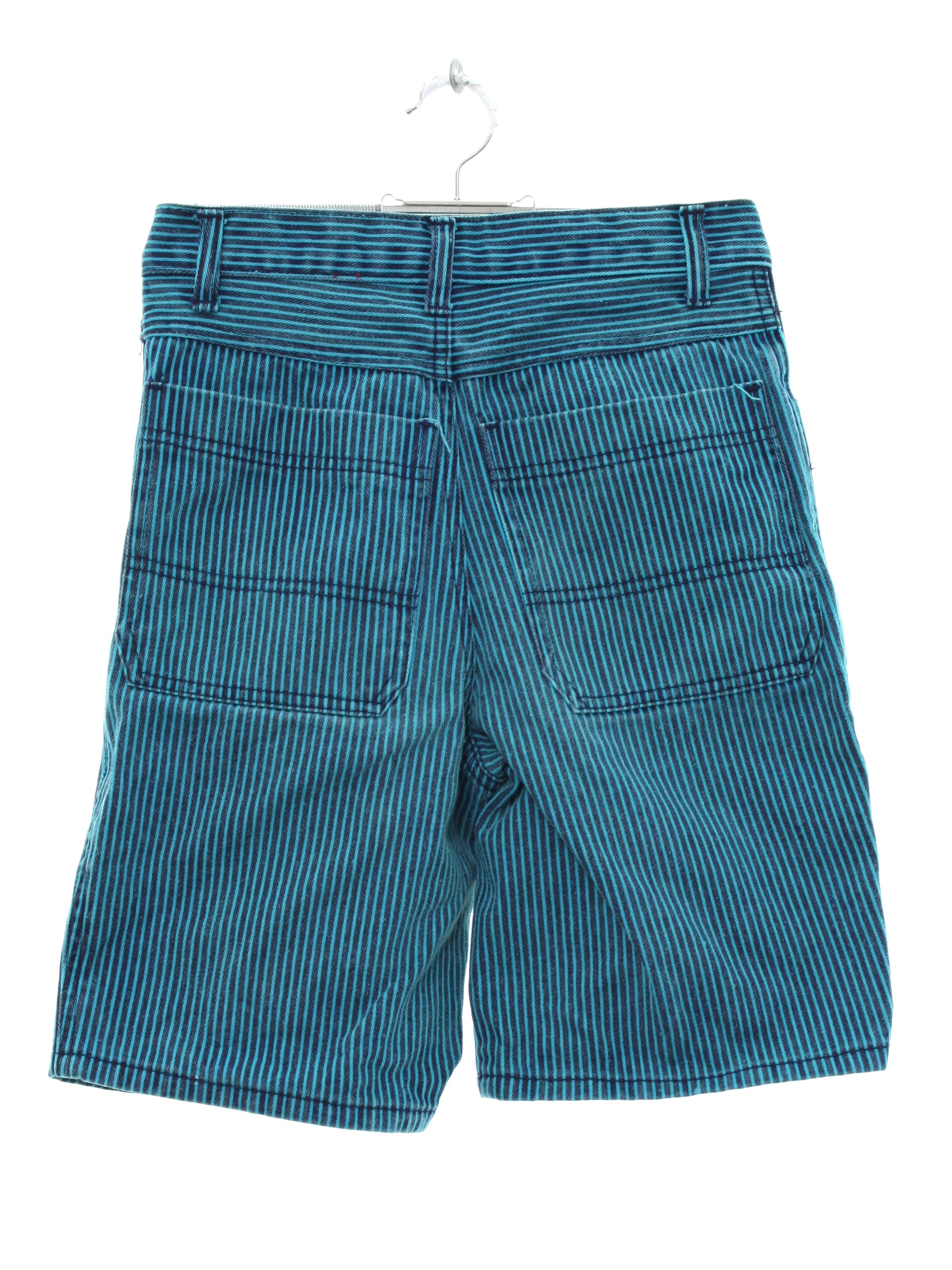 Vintage Yield Nineties Shorts: 90s -Yield- Womens/Childs teal and navy ...