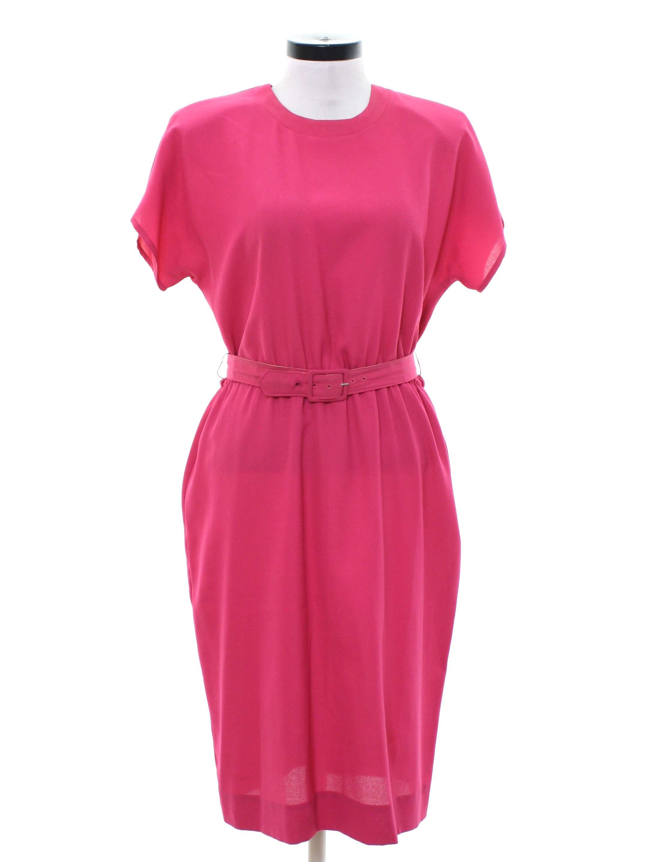 1980s Gregory Designs Dress: 80s -Gregory Designs- Womens rose pink ...