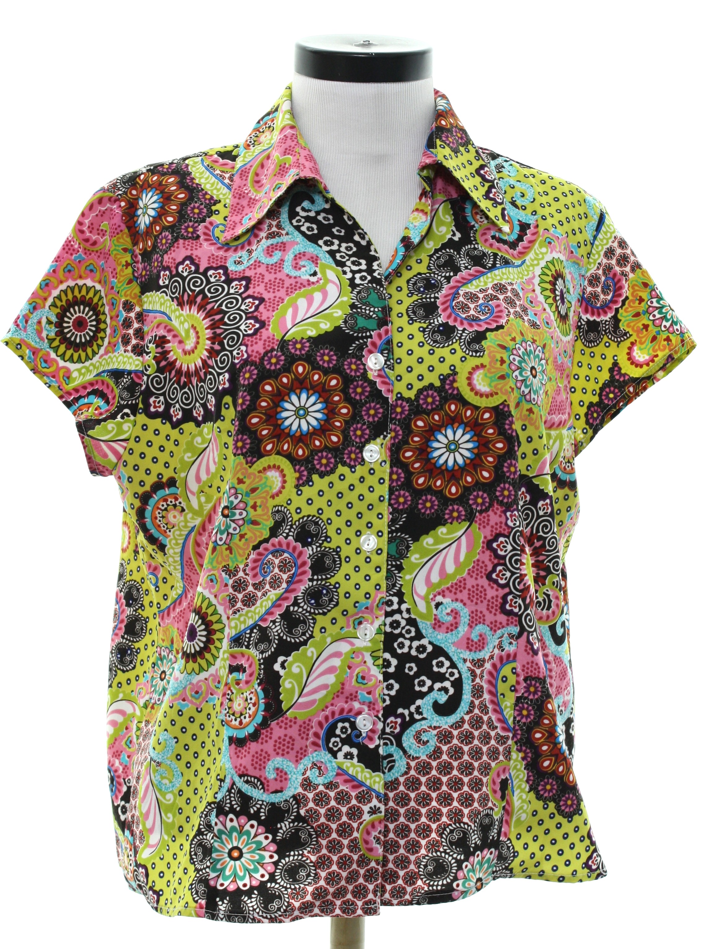 Retro 1970's Hippie Shirt (Apparenza) : 70s style (made in late 80s or ...