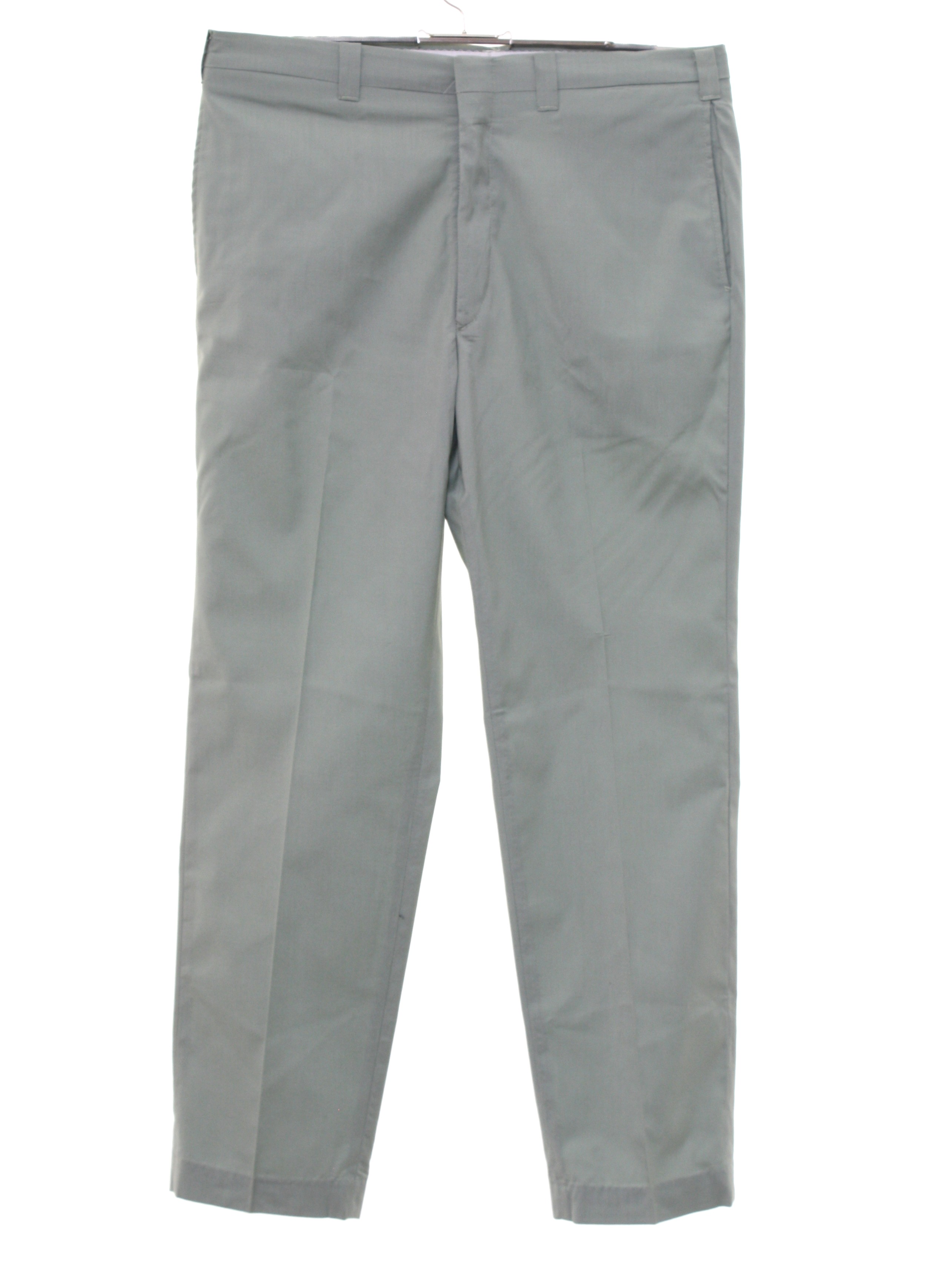 Retro 1960s Pants: Early 60s -Orvis Fishing Tackle- Mens light gray ...