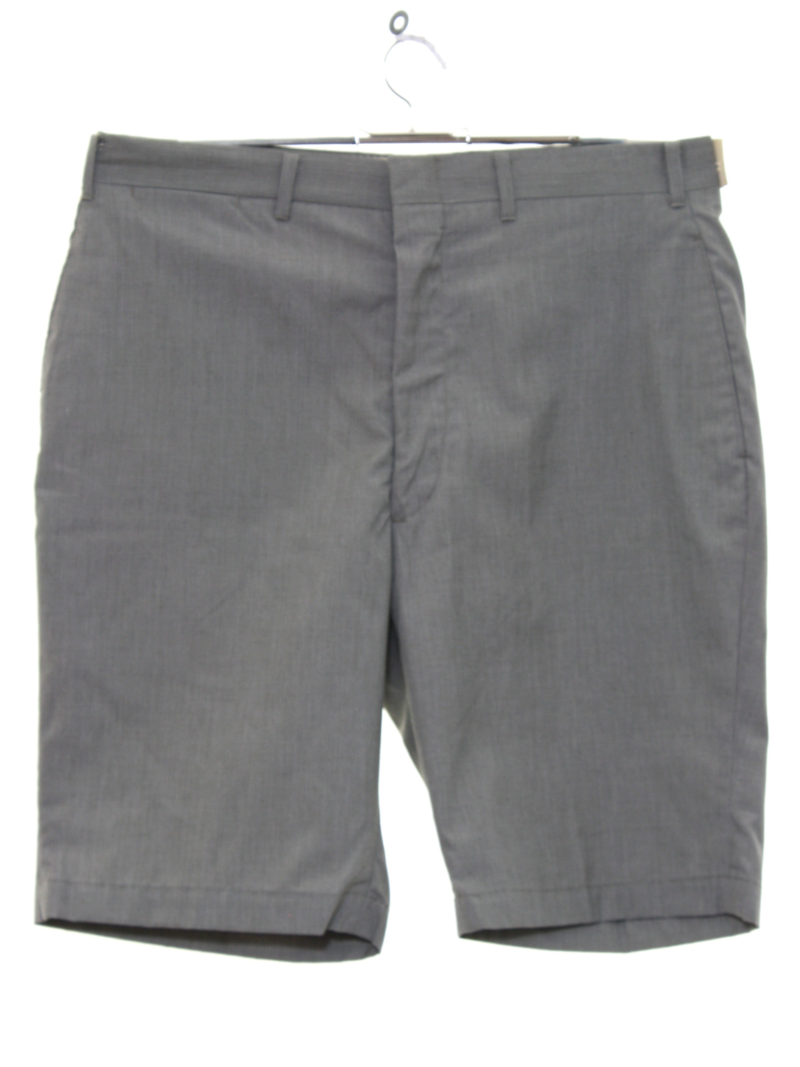 Retro 60's Shorts: Early 60s -Brent- Mens heather warm gray background ...