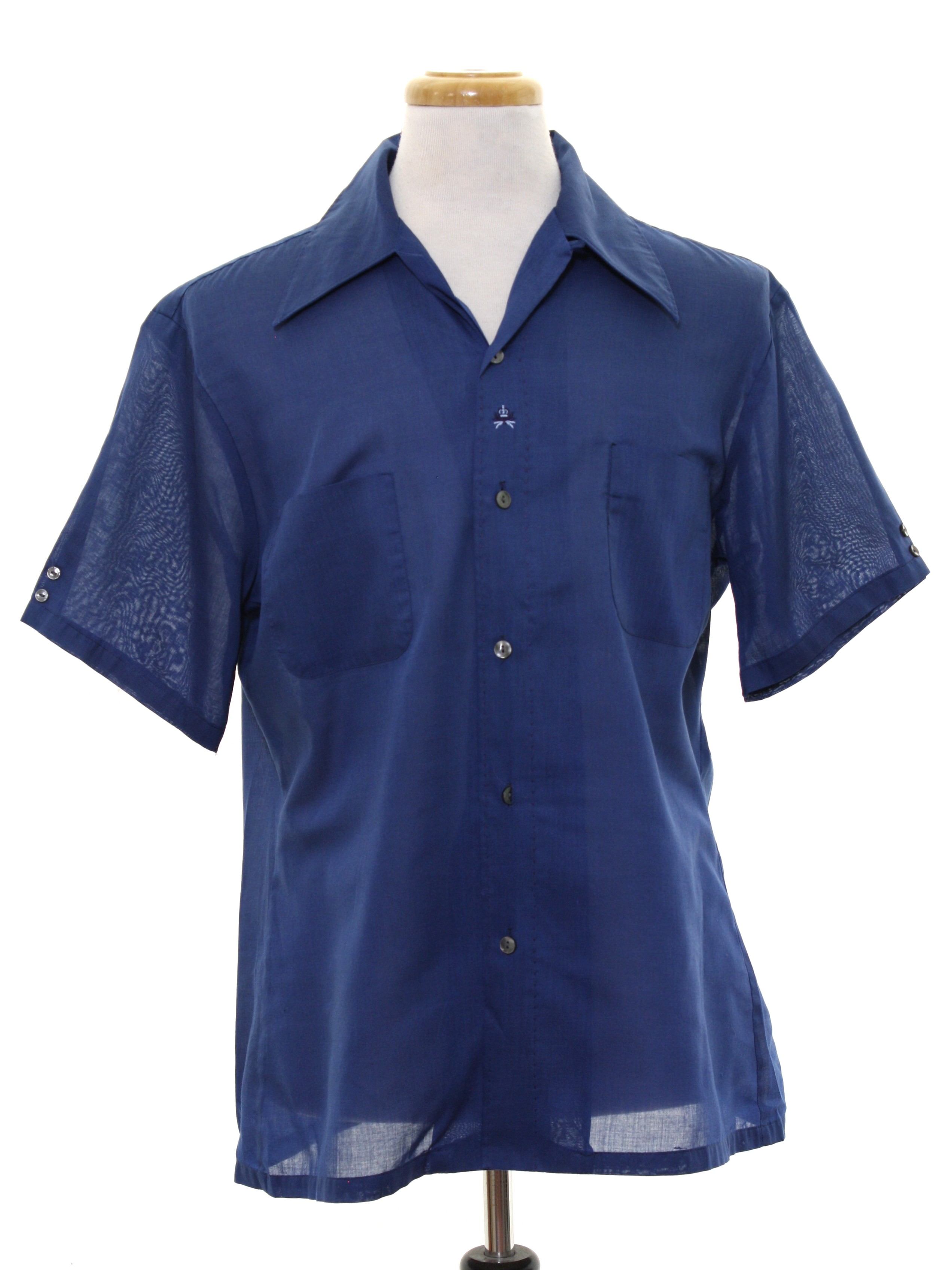 60s Vintage Mr California Shirt: 60s -Mr California- Mens navy blue ...