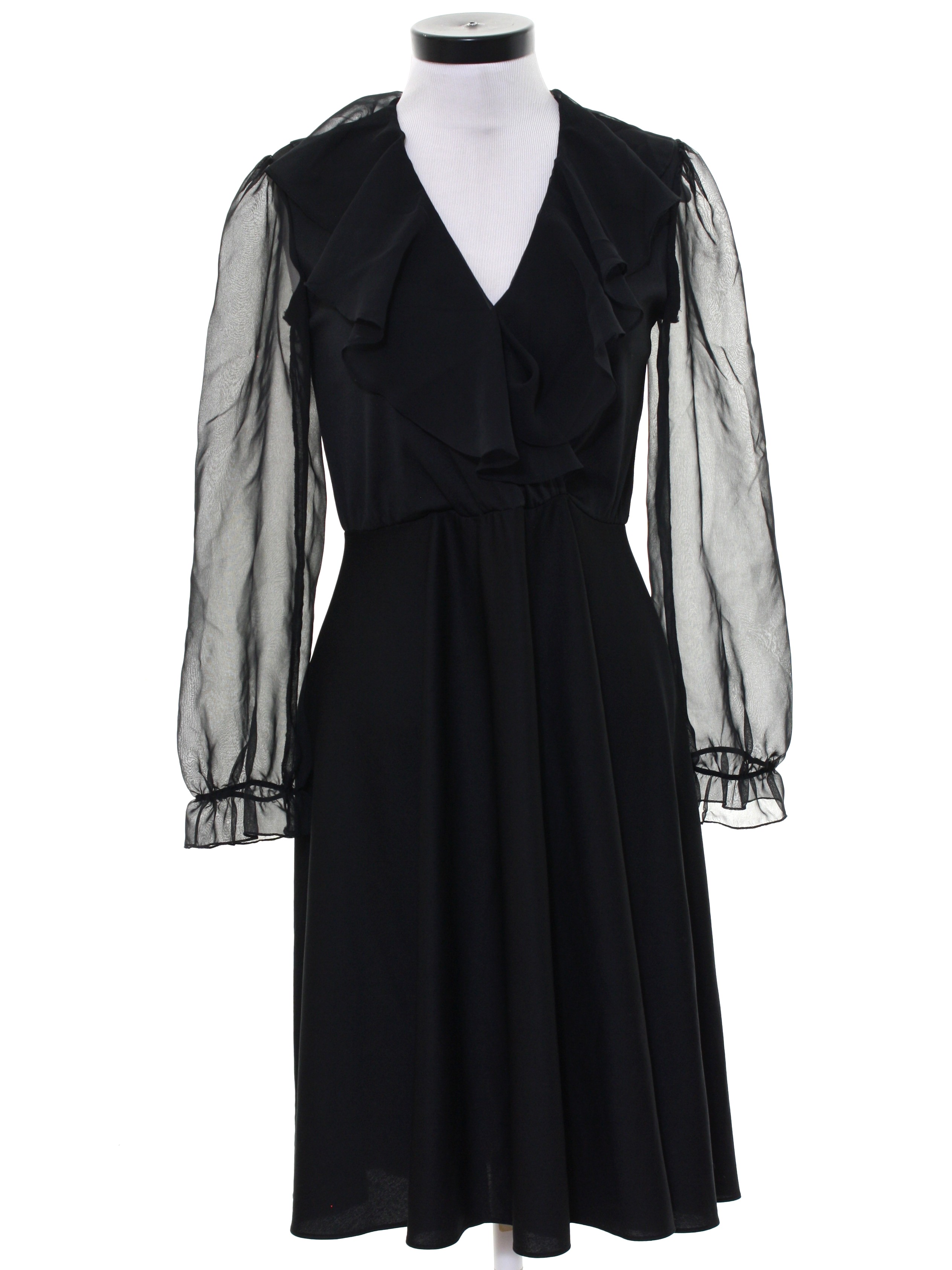 black 60's dress