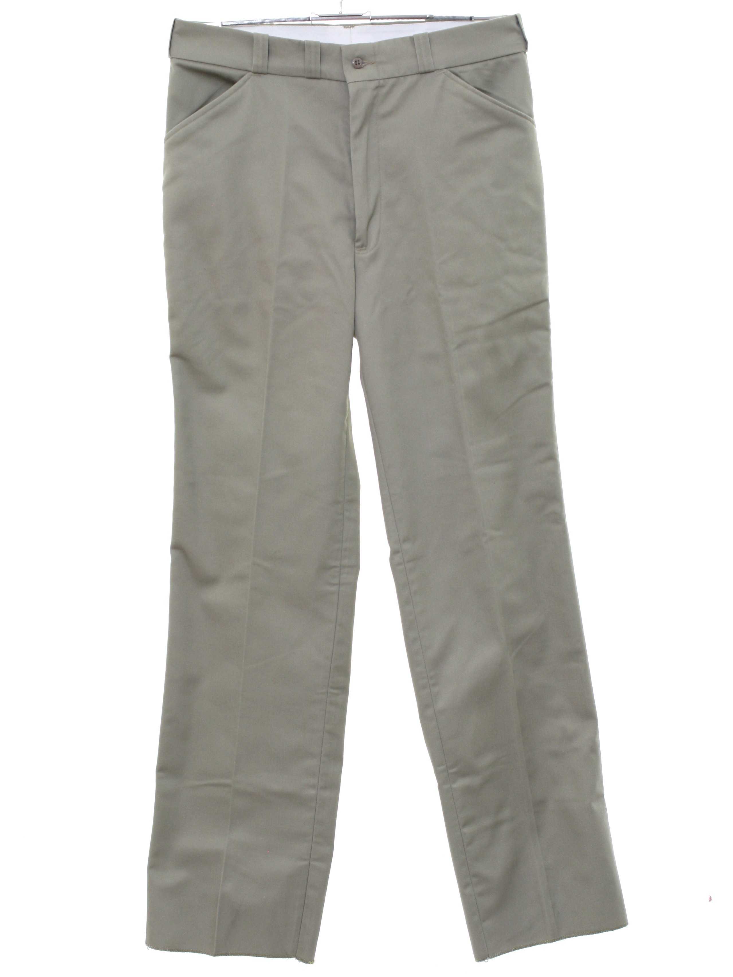 80s Pants (Made in USA): 80s -Made in USA- Mens tan cotton acrylic ...