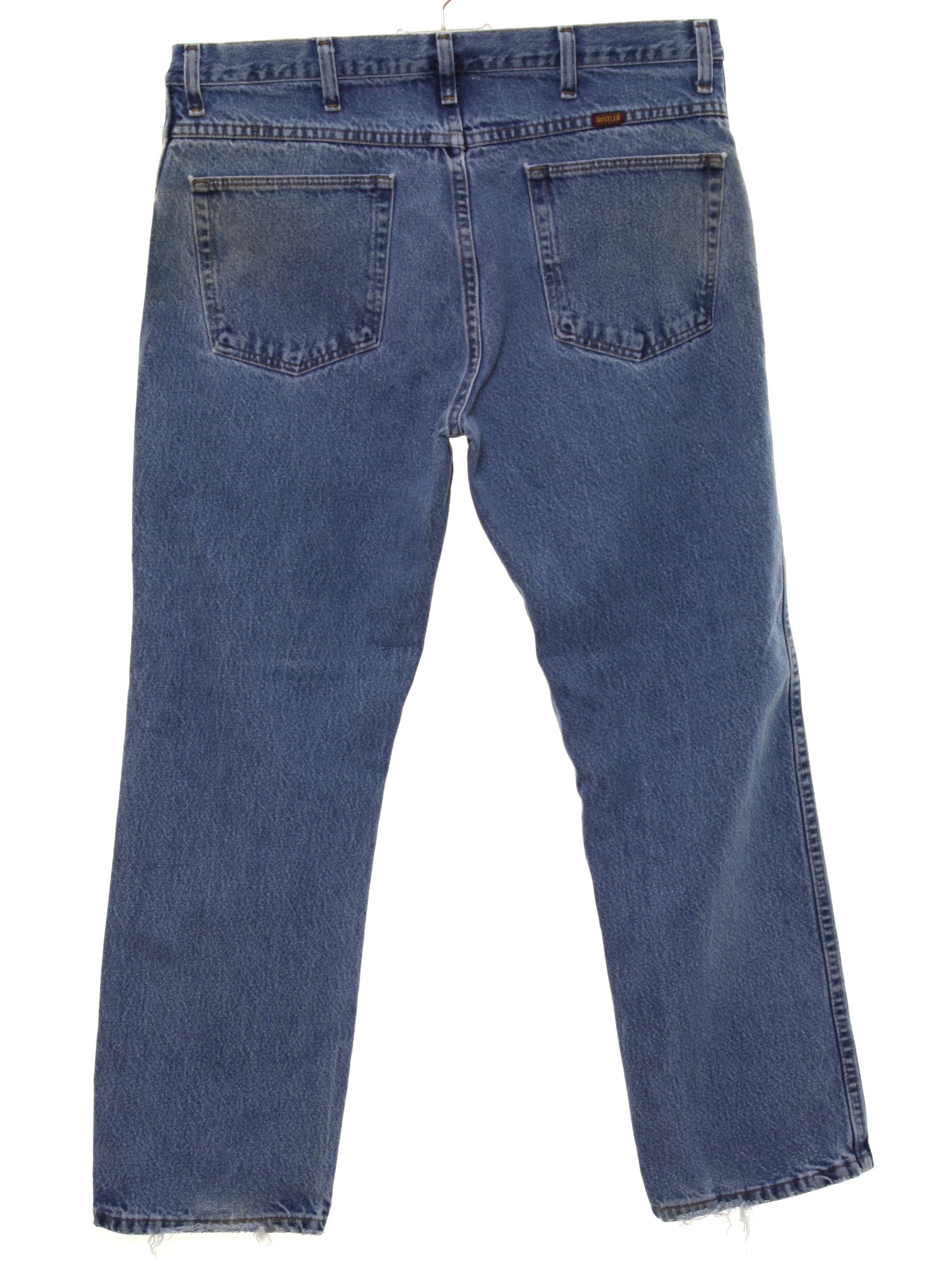 Vintage 1990's Pants: 90s -Rustler- Mens stone washed slightly faded ...