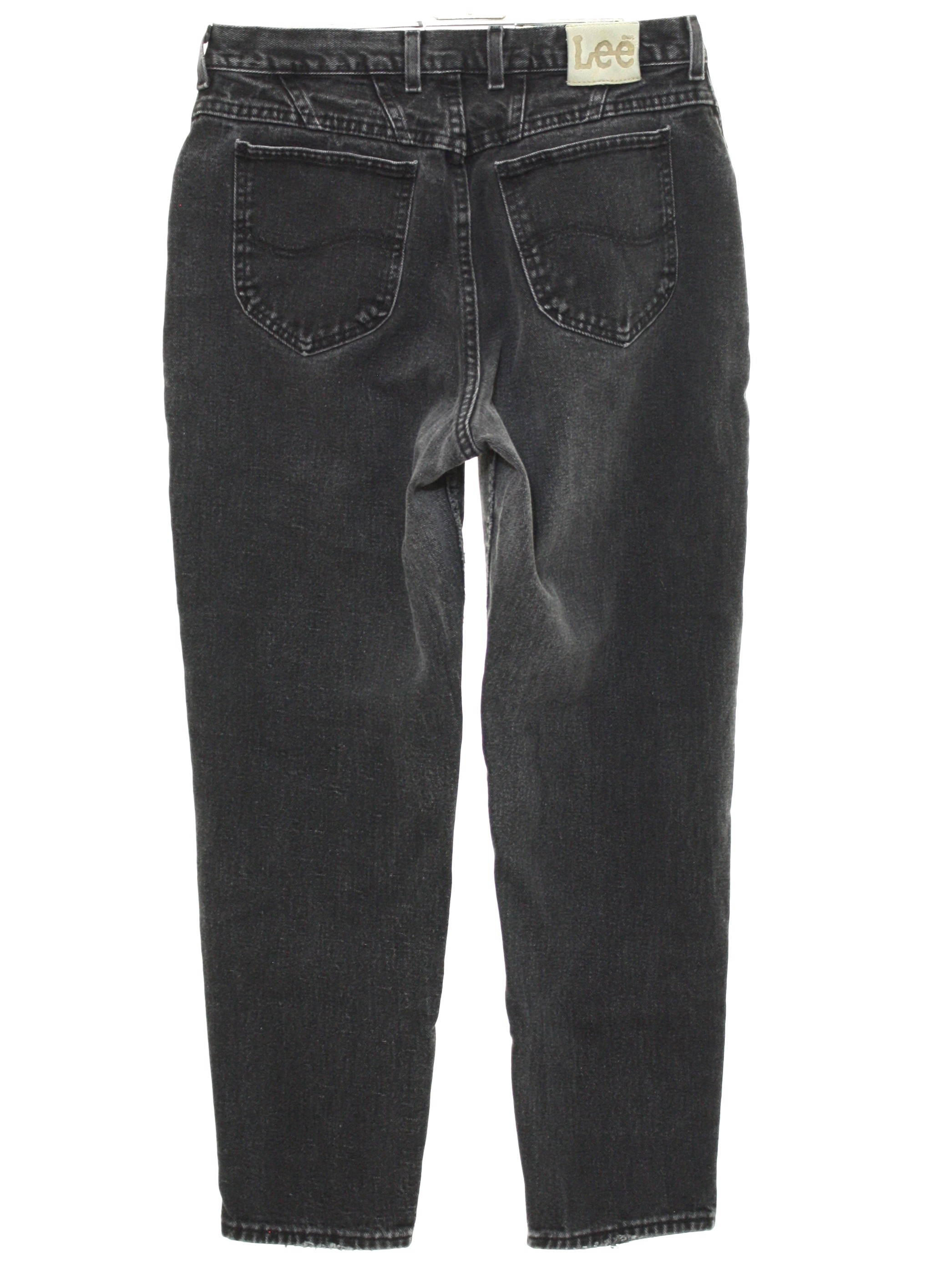 80s Vintage Lee Pants: 80s -Lee- Womens slightly faded and worn black ...