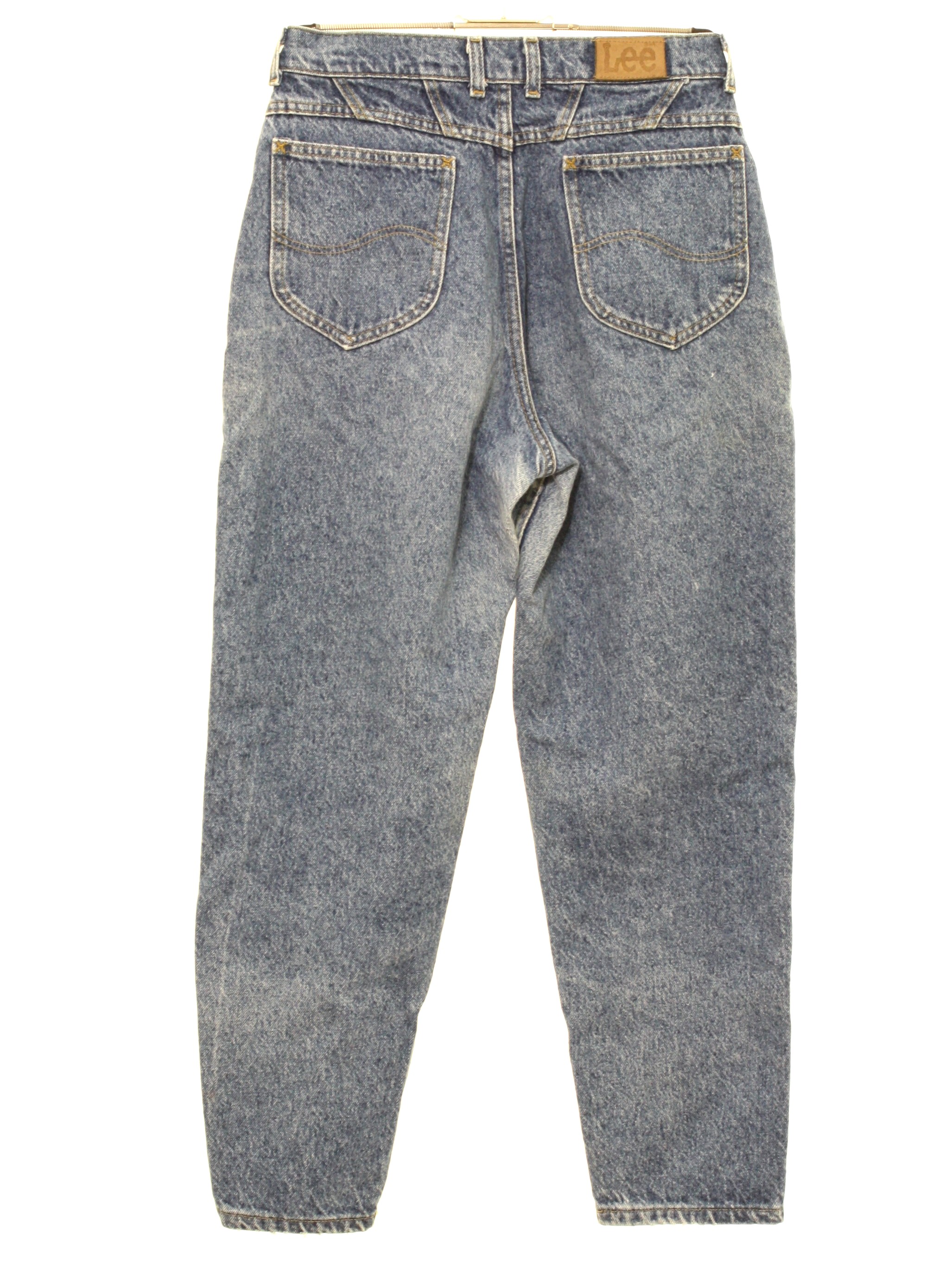 Vintage 1990's Pants: 90s -Lee- Womens stone washed heavily faded and ...