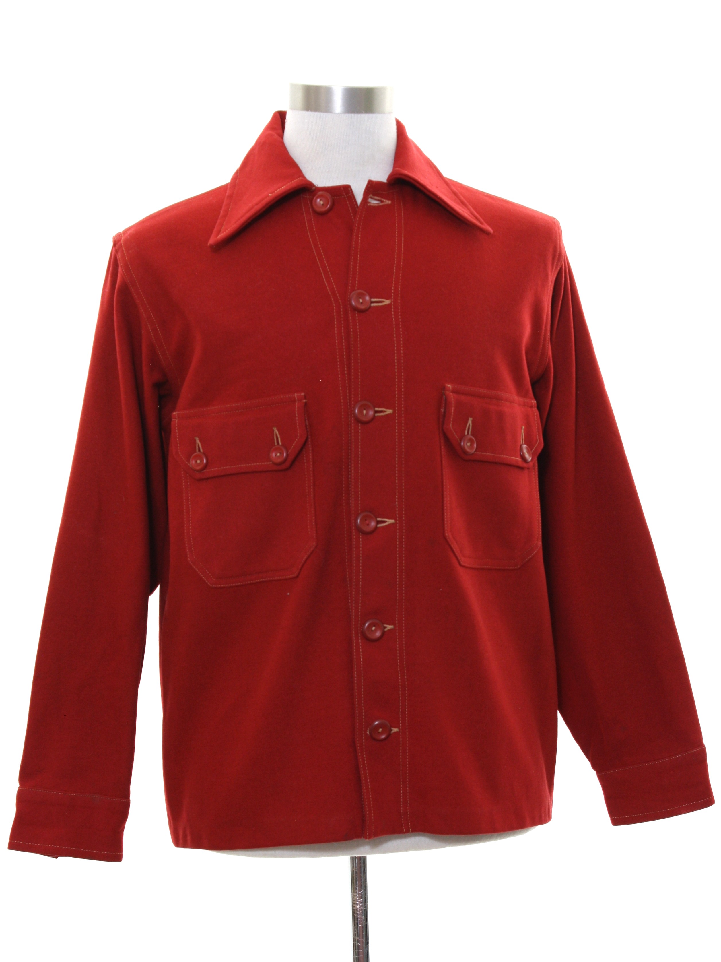 Vintage 40s Jacket: Late 40s -Manufactured by Merrill Woolen Mills ...