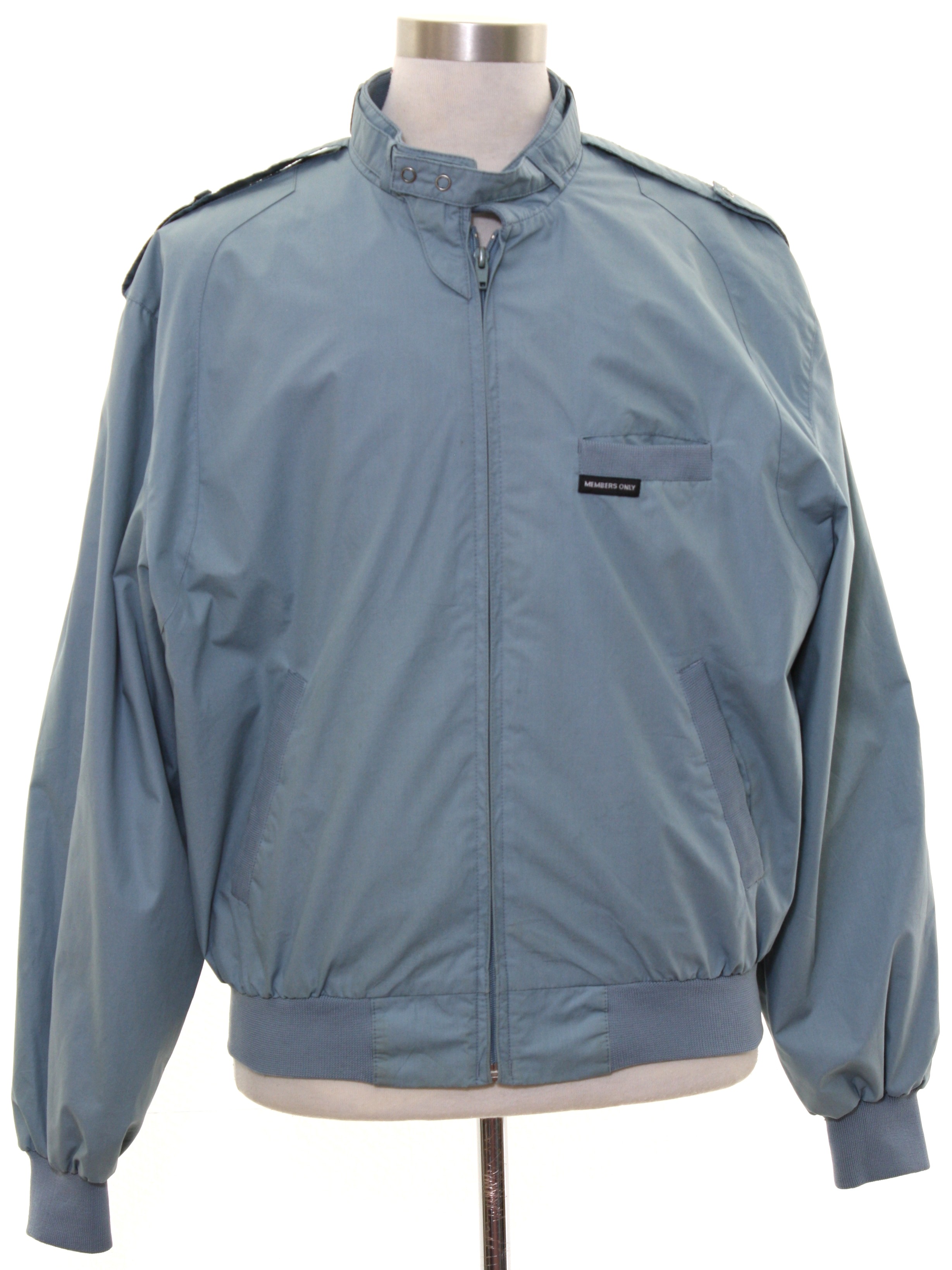 Retro 1980's Jacket (Members Only) : 80s -Members Only- Mens dusty aqua ...