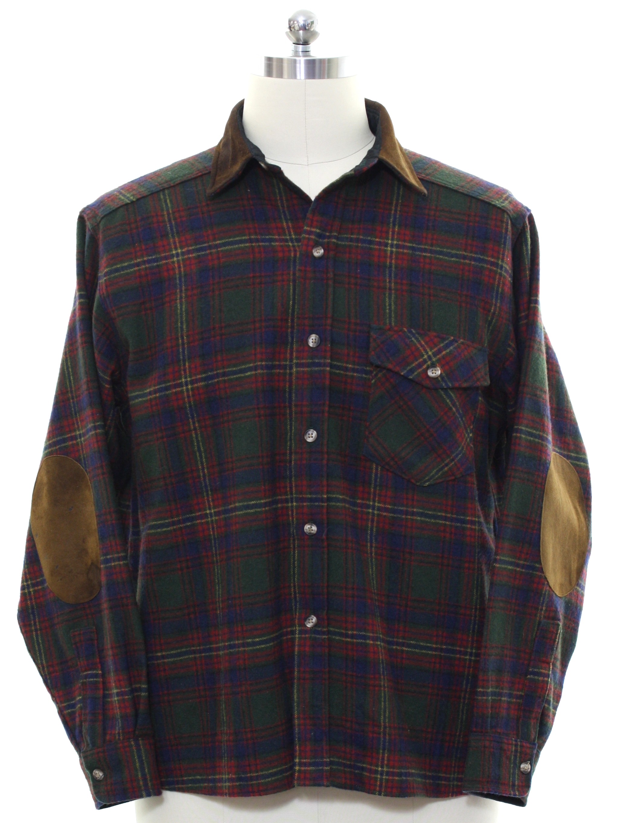 Retro 80s Shirt (Woolrich) : 80s -Woolrich- Mens multicolored ...
