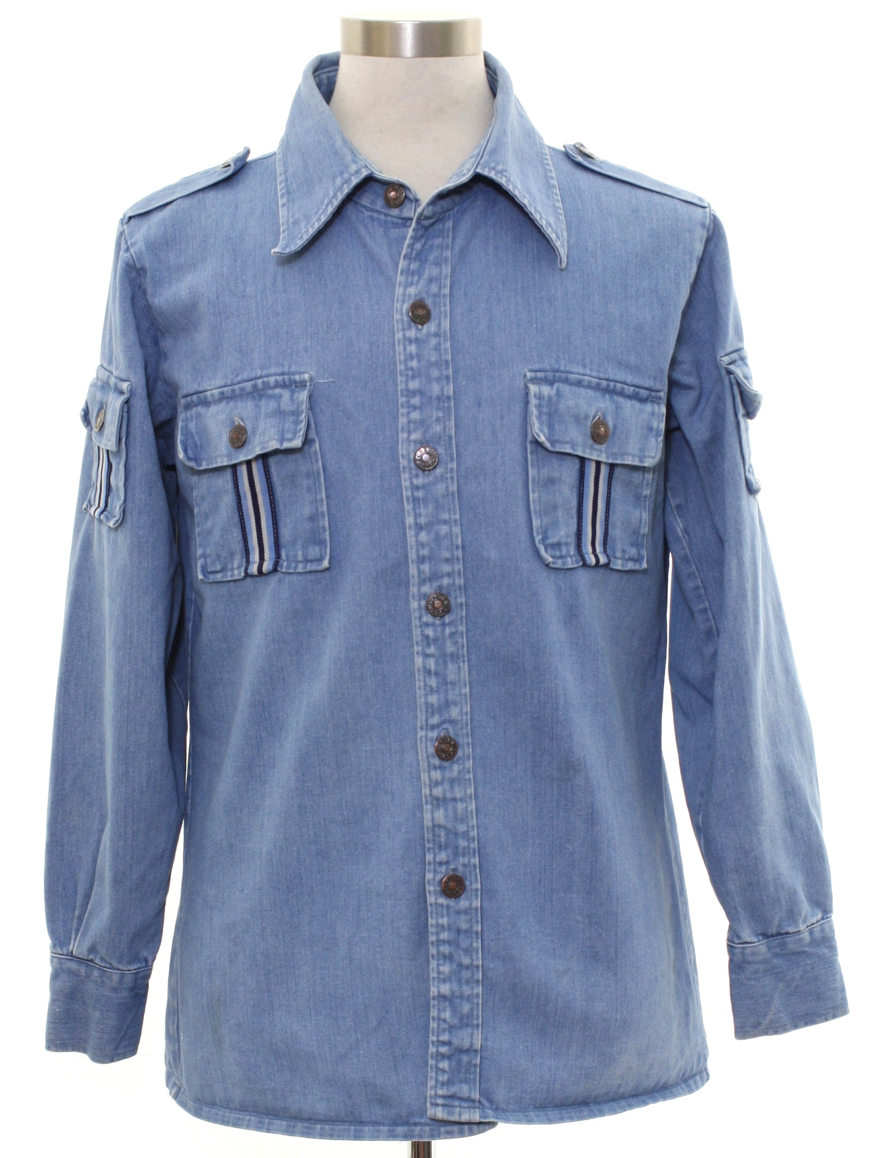 70s deals denim shirt